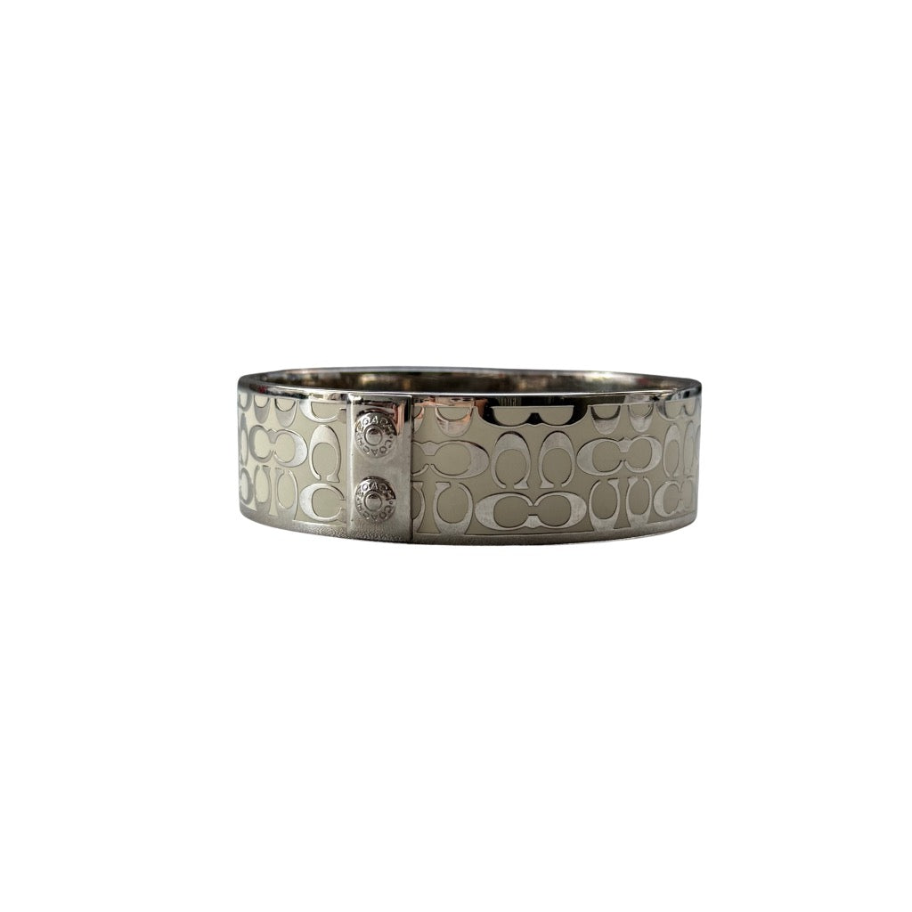 Coach Signature Monogram C Bracelet White/Silver