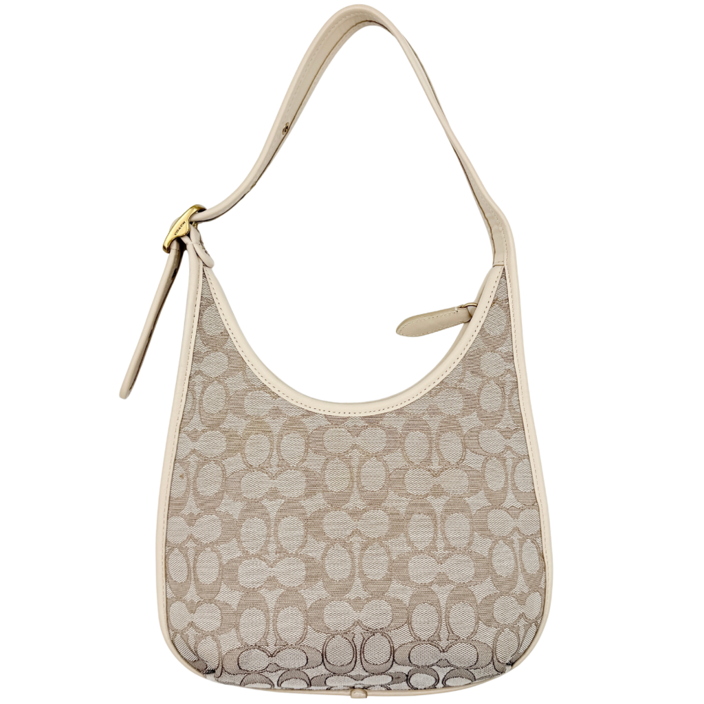 Coach Signature Ergo Shoulder Bag Beige/Cream