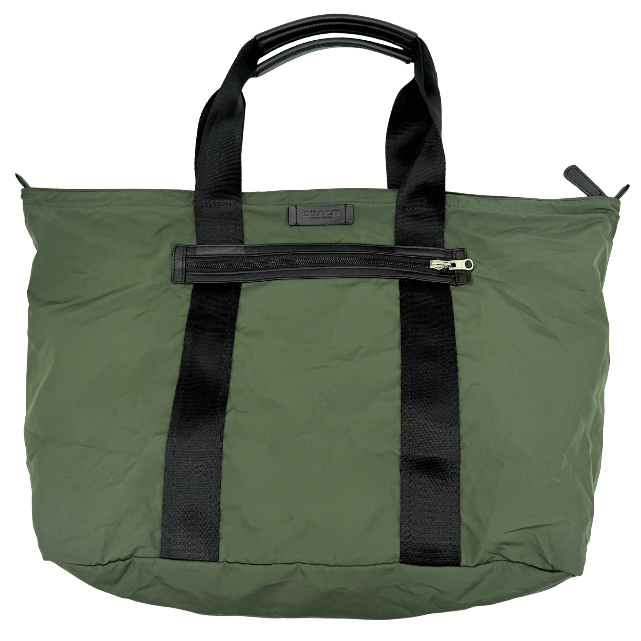 Coach Varick Packable Weekend Nylon Tote Bag Green
