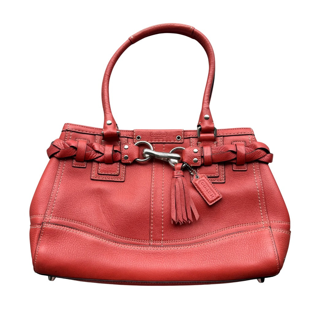 Coach Hampton Carryall HandBag Red