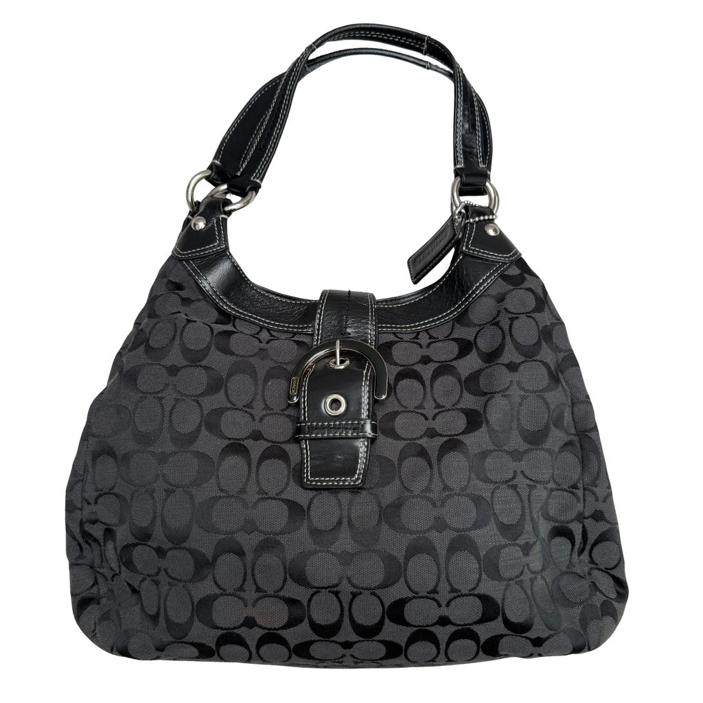 Coach Y2K Soho Hobo Buckle ShoulderBag Black