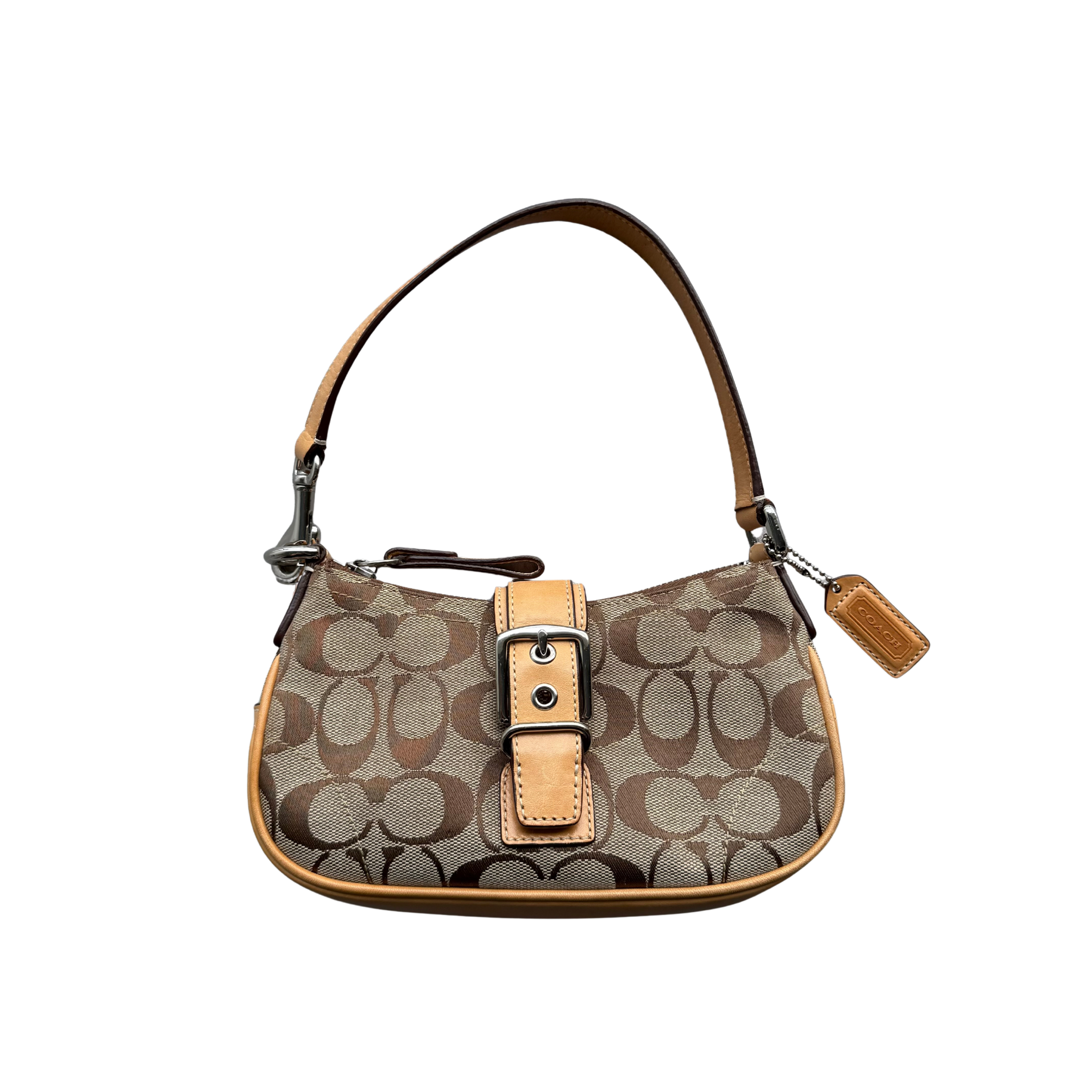 Coach Signature Tabby Shoulder Bag Beige
