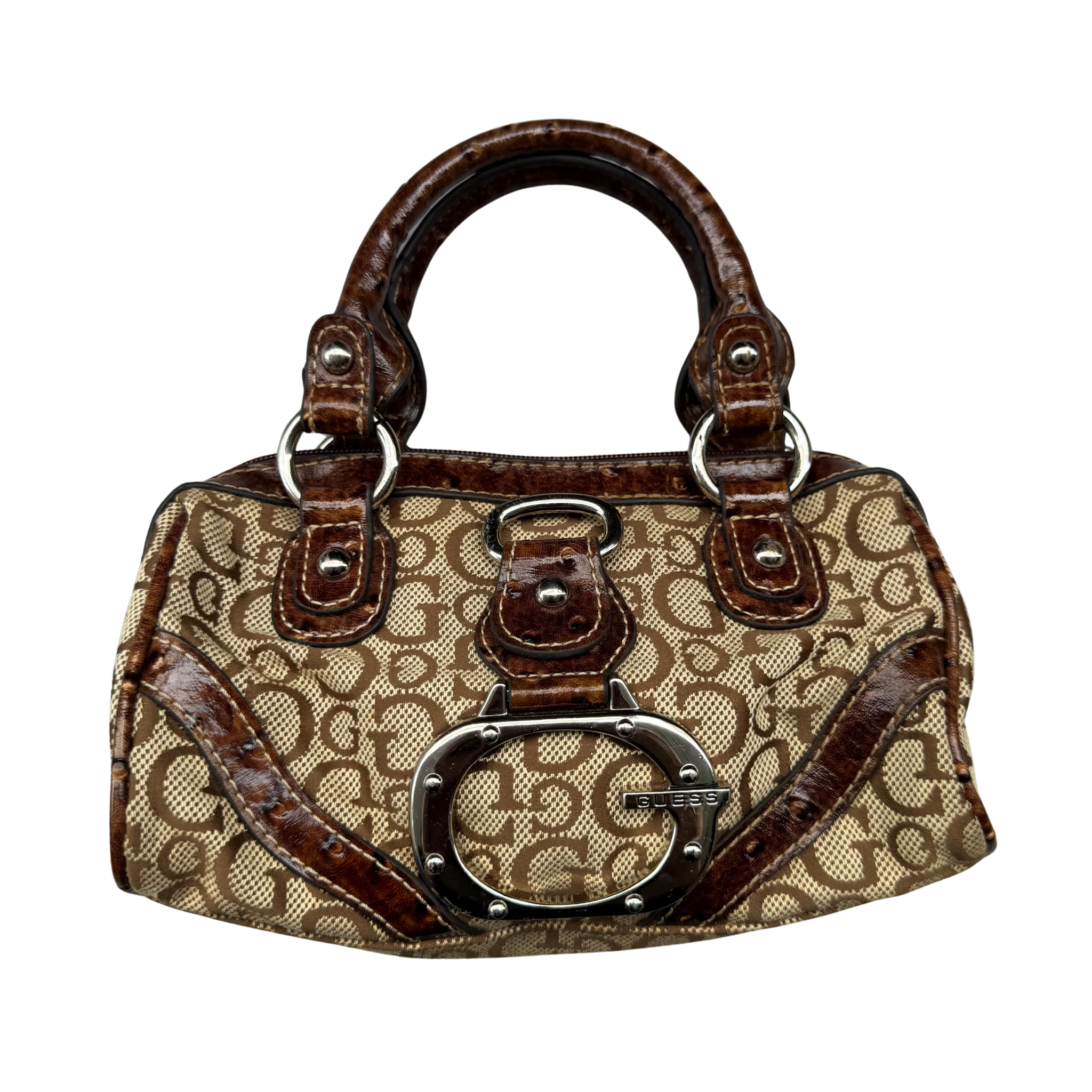 Guess Vintage 00s Monogram Y2K Bag