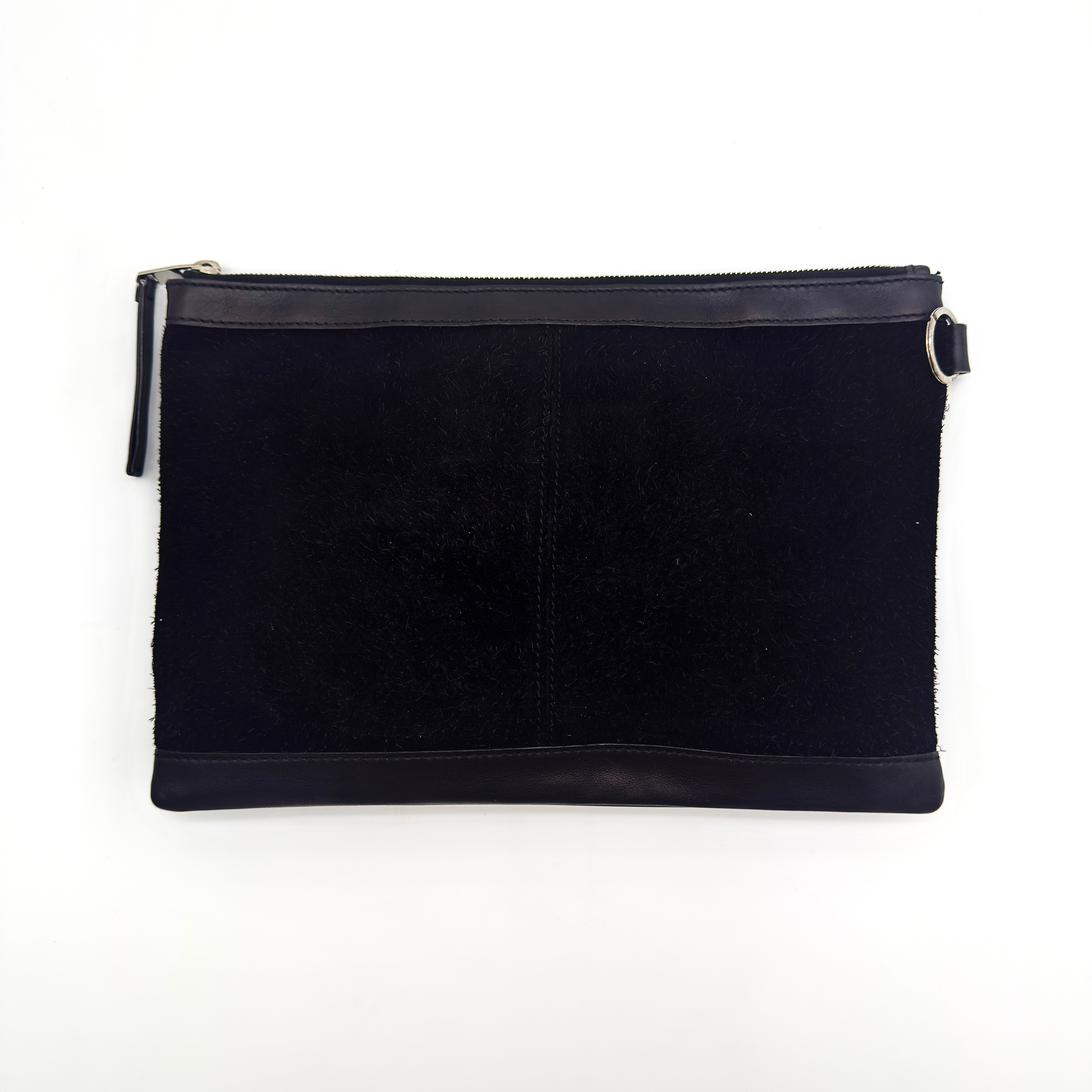 Balenciaga City Clip Clutch Bag Black