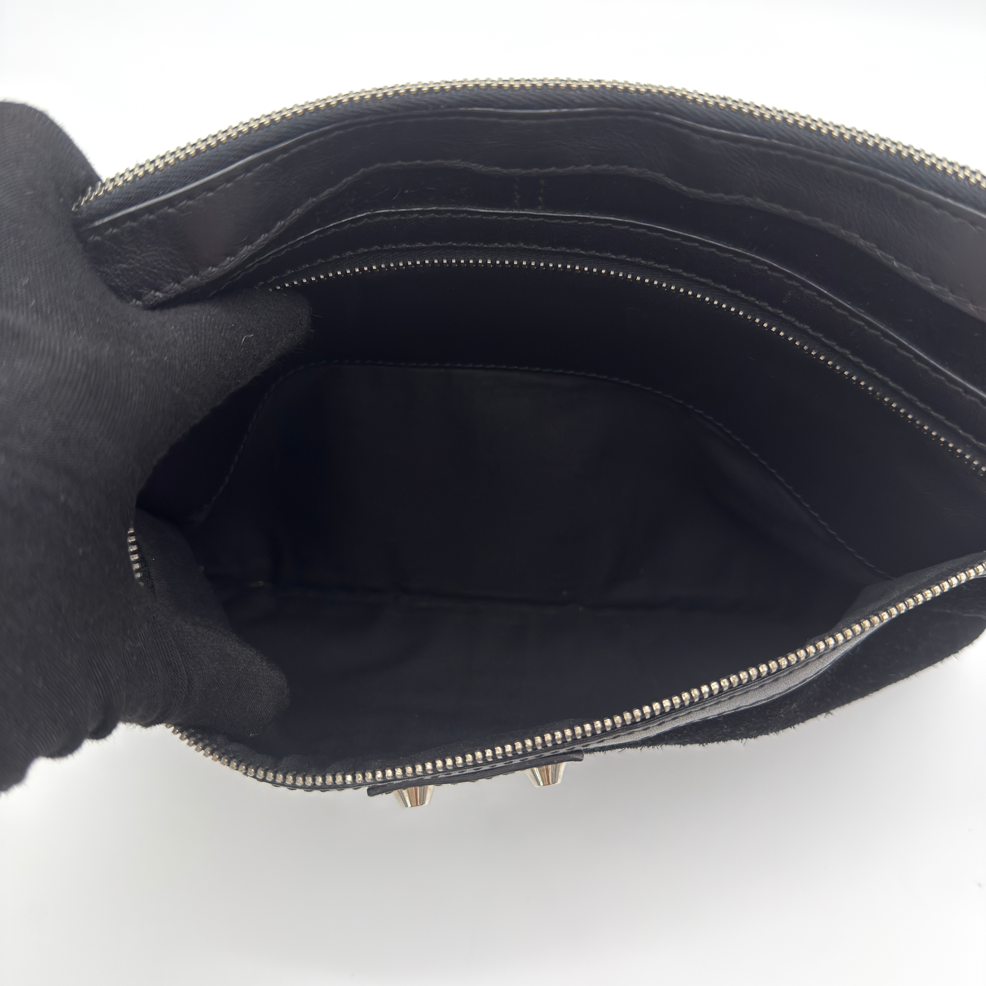 Balenciaga City Clip Clutch Bag Black