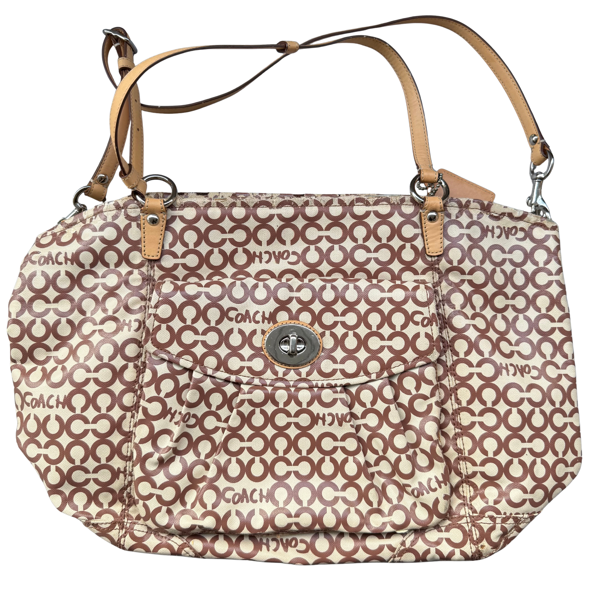 Coach Optic Art Coated Canvas Tote Bag