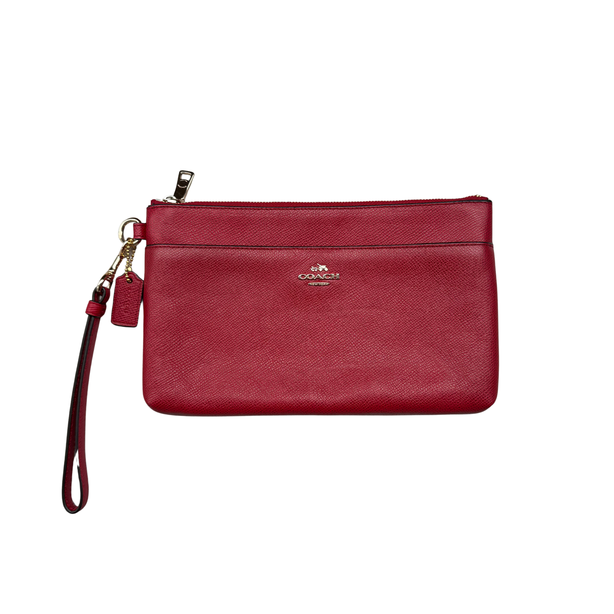 Coach Double Pocket Wristlet Red