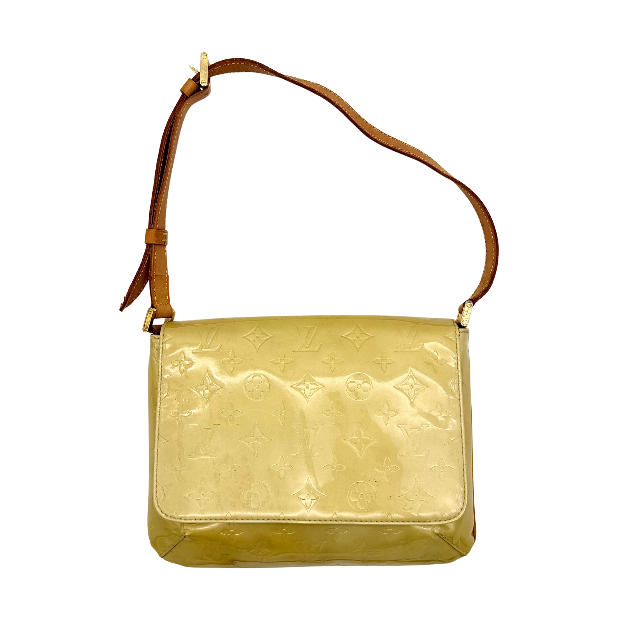 Louis Vuitton Monogram Vernis Thompson Street Bag Yellow