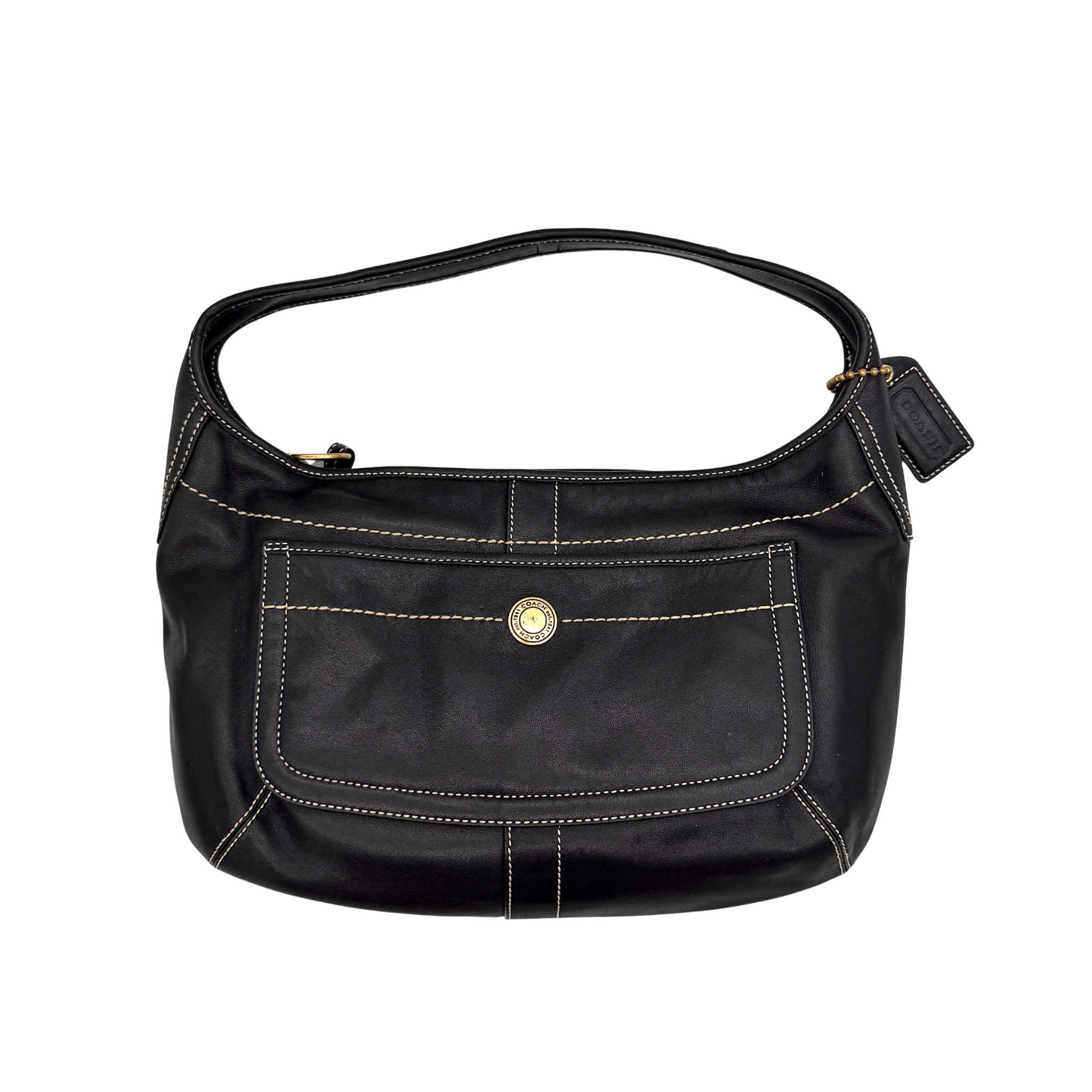 Coach Signature Ergo Hobo Shoulder Bag Black