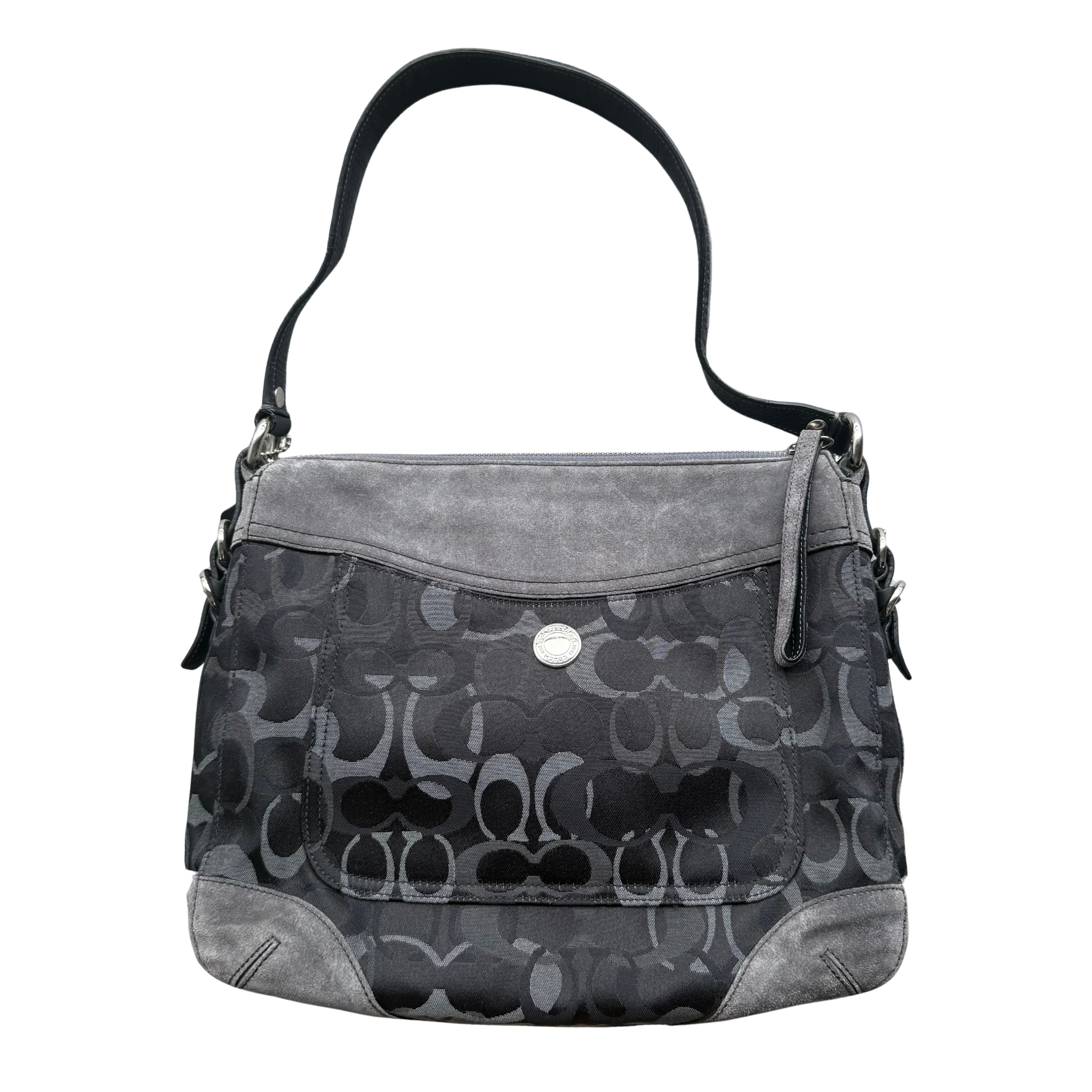 Coach Signature Chelsea Optic Shoulder Bag Black