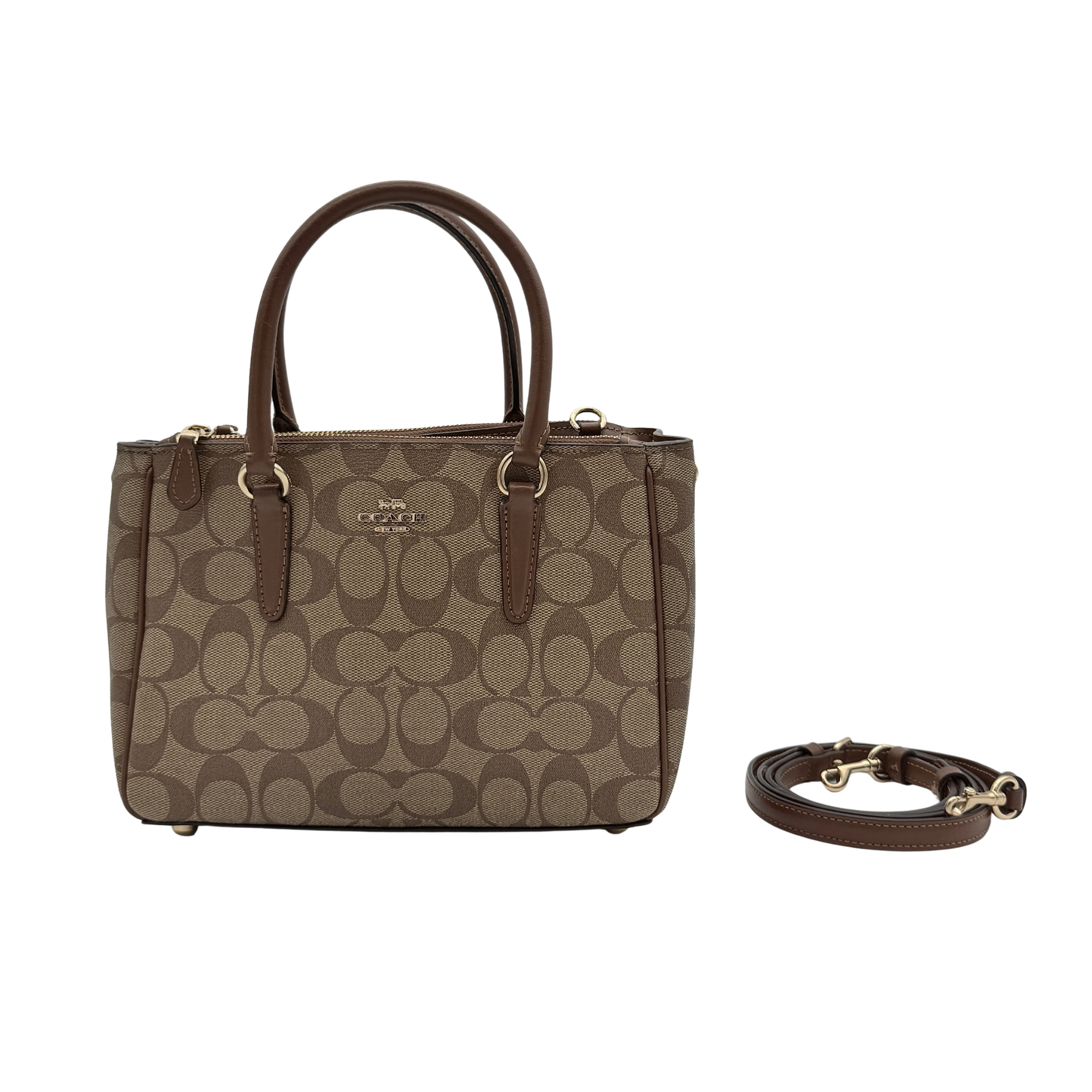 Coach 2Way Christie Carryall Handbag Beige/Brown