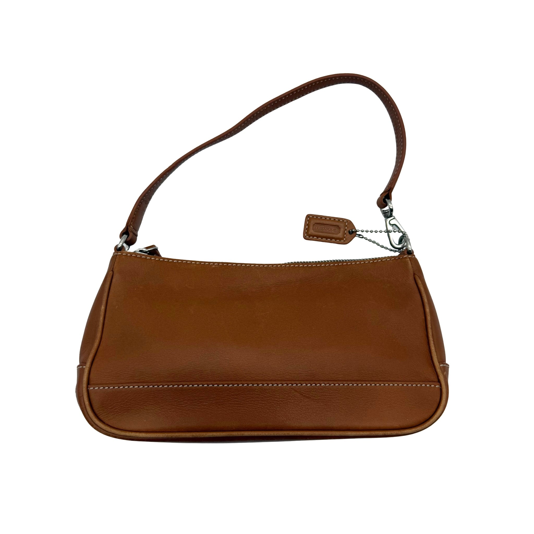 Coach Y2K Demi Leather Shoulder Bag Brown