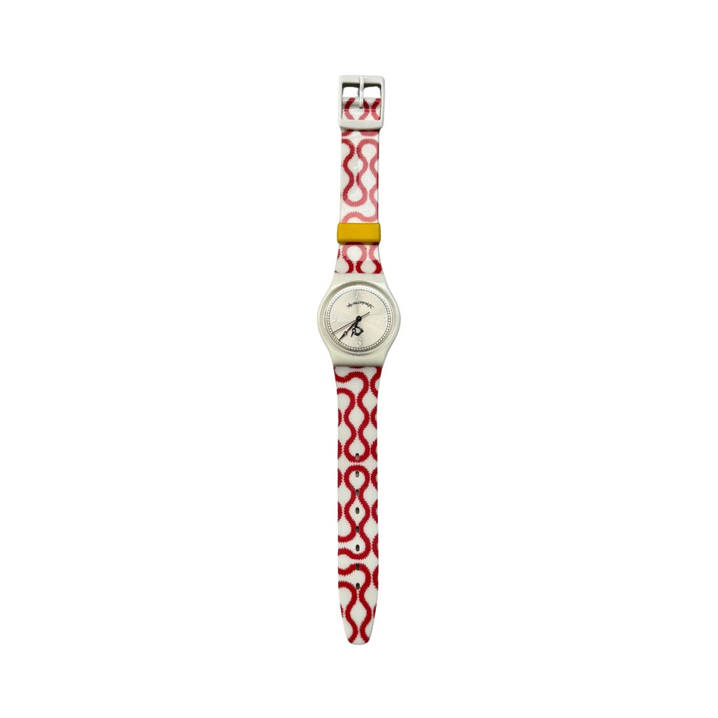 Vivienne Westwood x Swatch "Anglomania" Watch Red/White