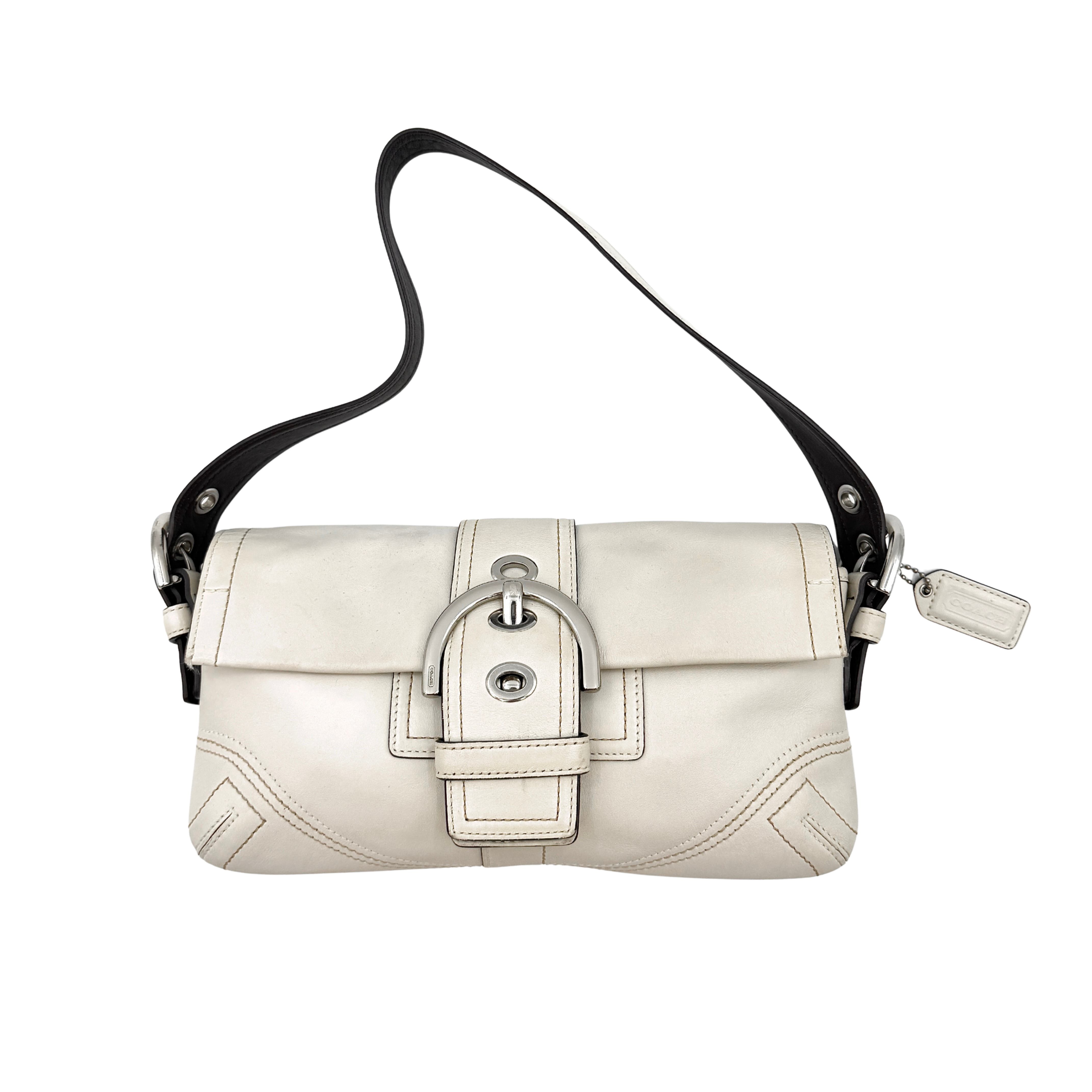 Coach Y2K Soho Buckle Shoulder Bag Ivory