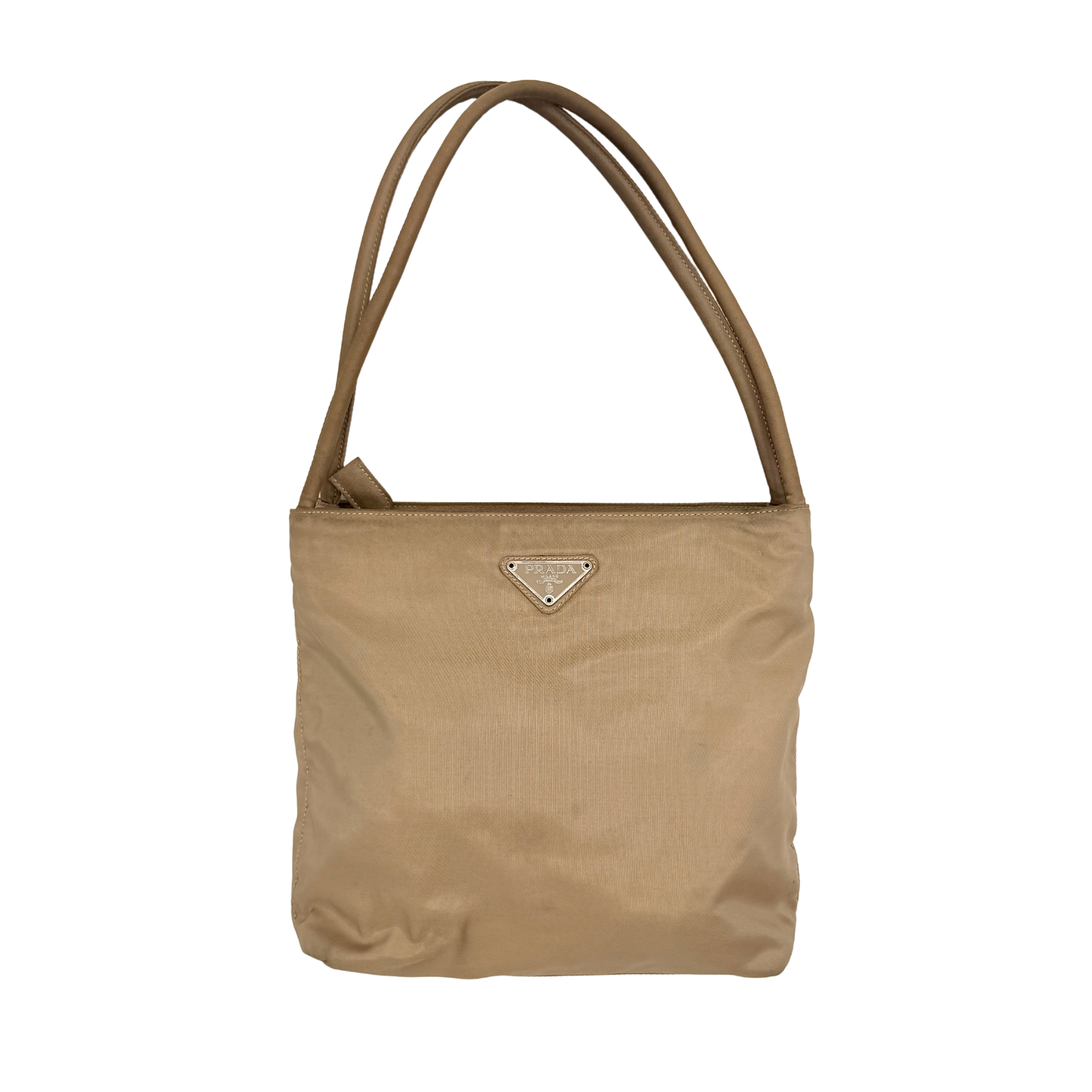 Prada Tessuto Nylon Tote Bag Beige