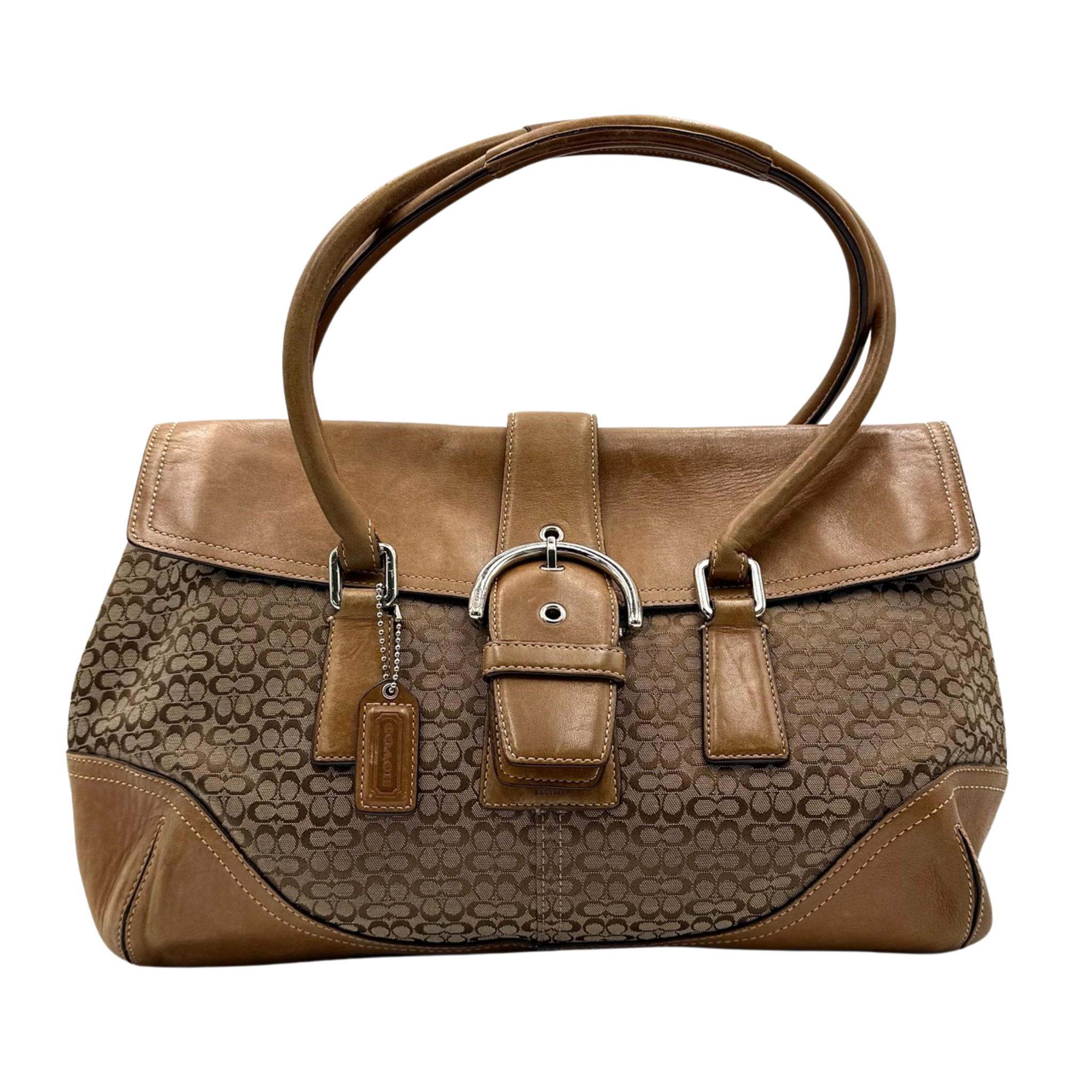 Coach Y2K Signature Soho Shoulder Bag Beige/Tan