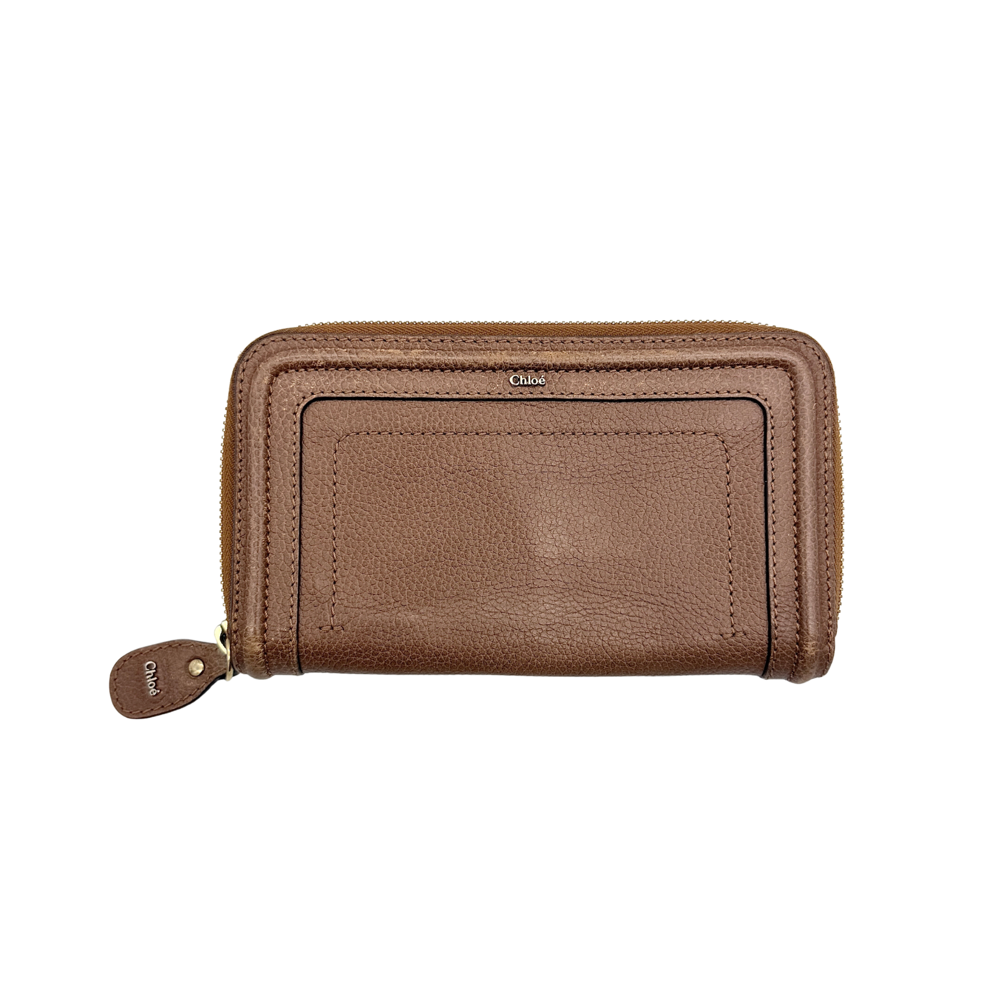 Chloe Paraty Zippy Long Wallet Brown