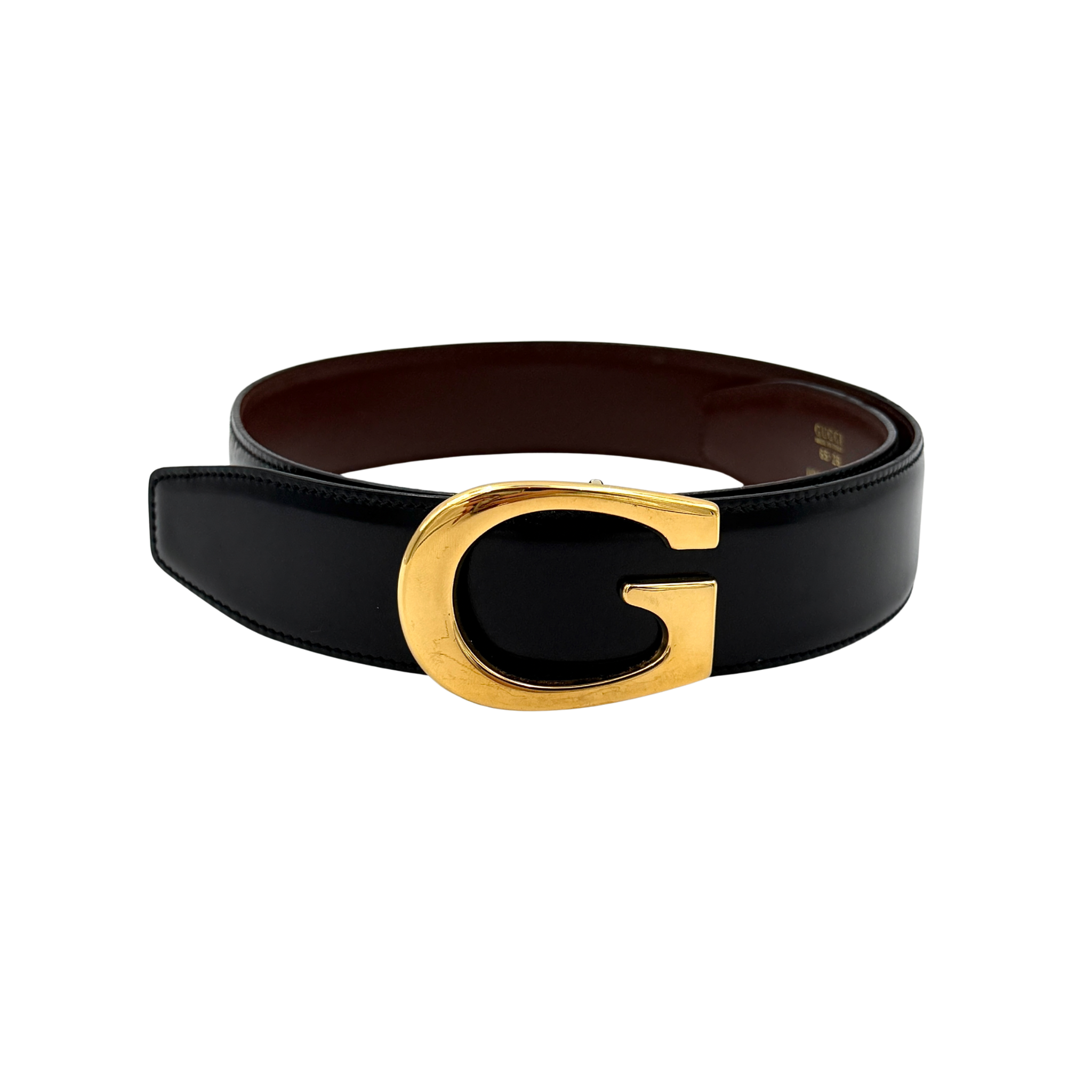 Gucci G Logo Belt Gold/Black