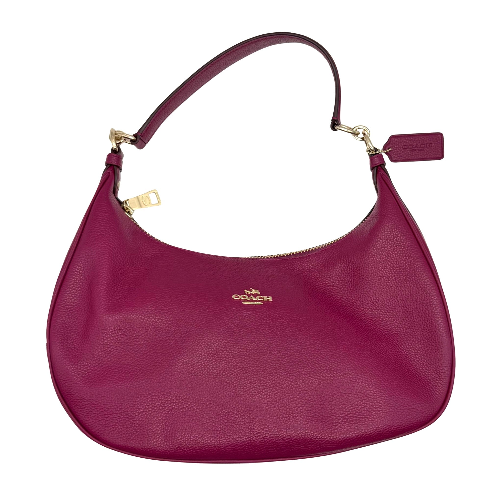 Coach 2Way Leather Hobo Shoulder Bag Pink