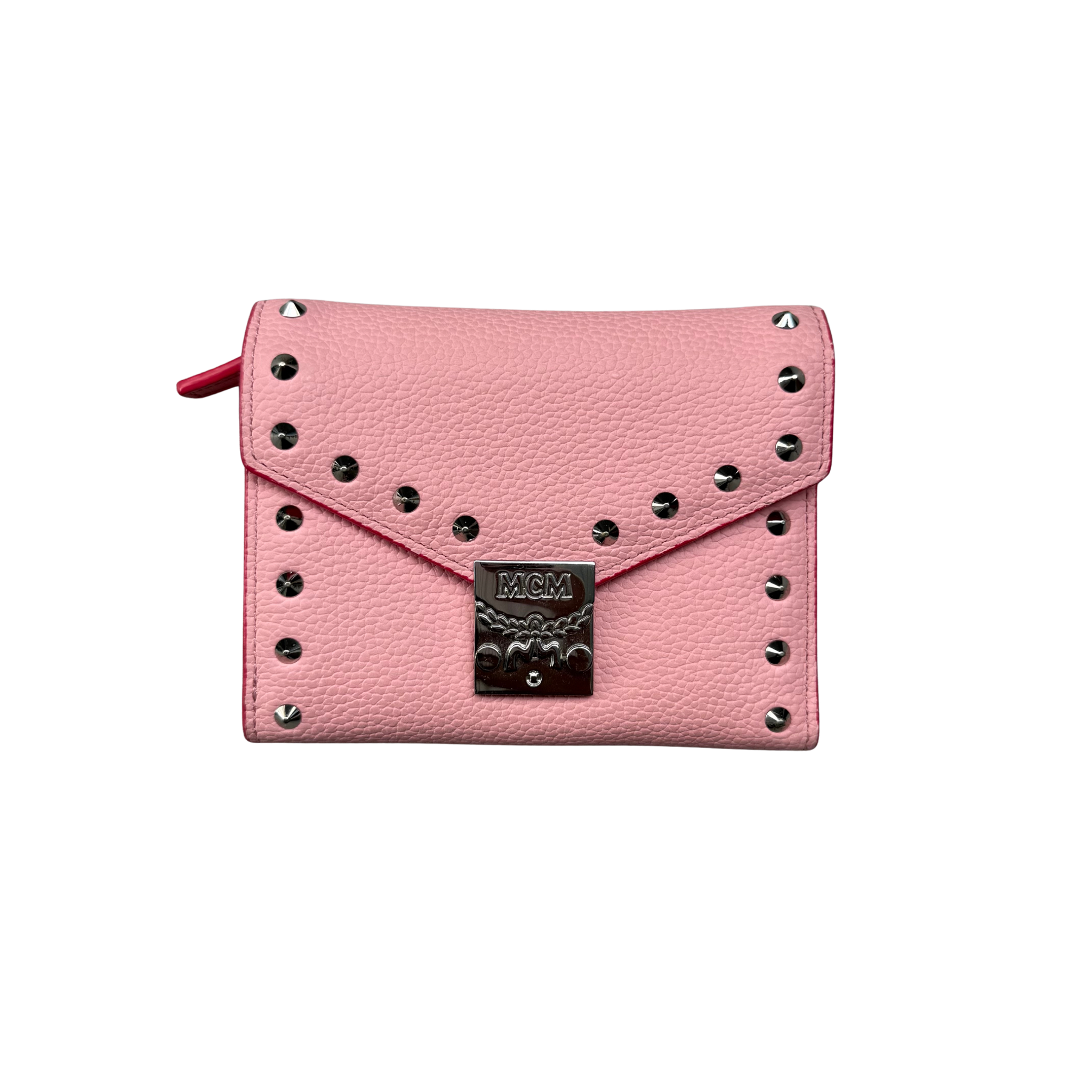 MCM Y2K Patricia Studded Mini Wallet Pink