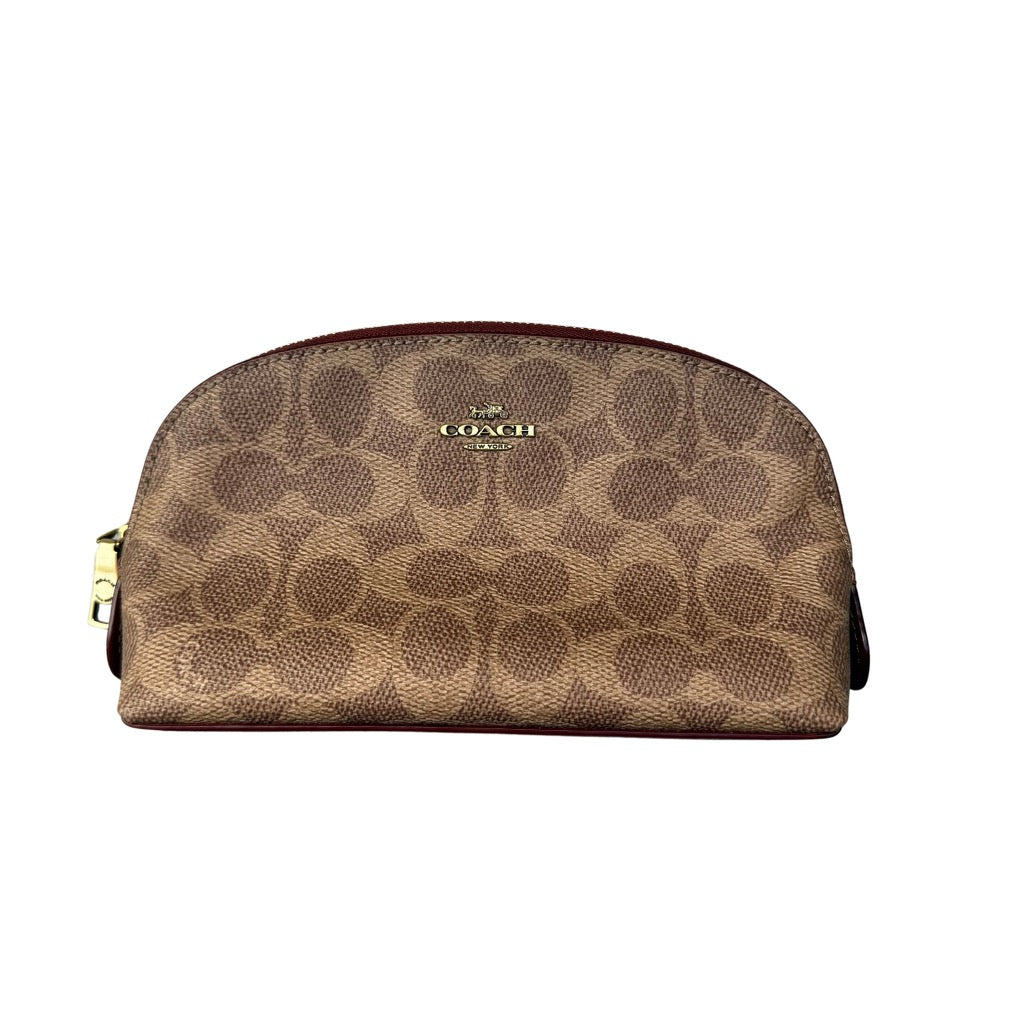 Coach Signature Canvas Cosmetic Case Beige