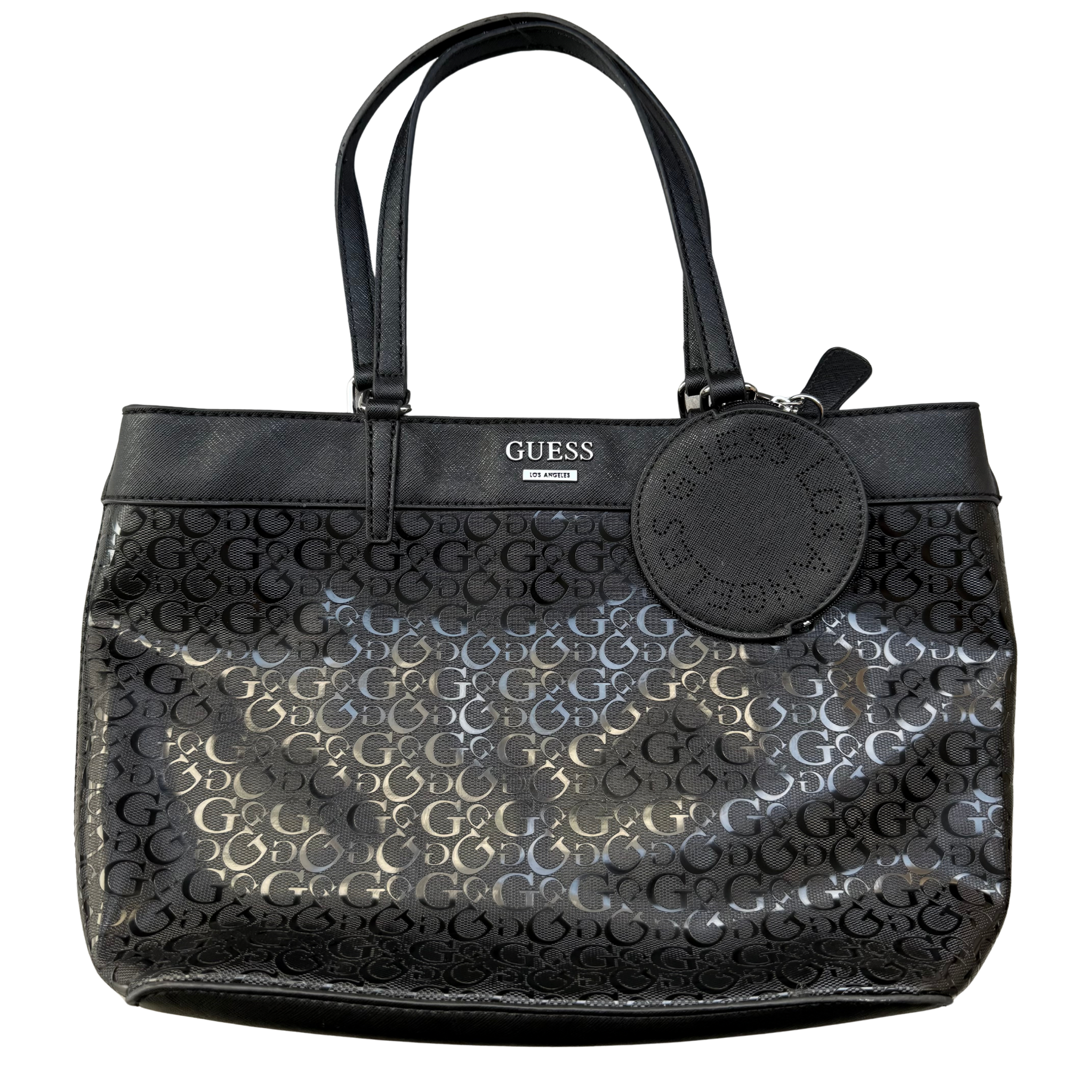 Guess Monogram Print Carryall Tote Bag