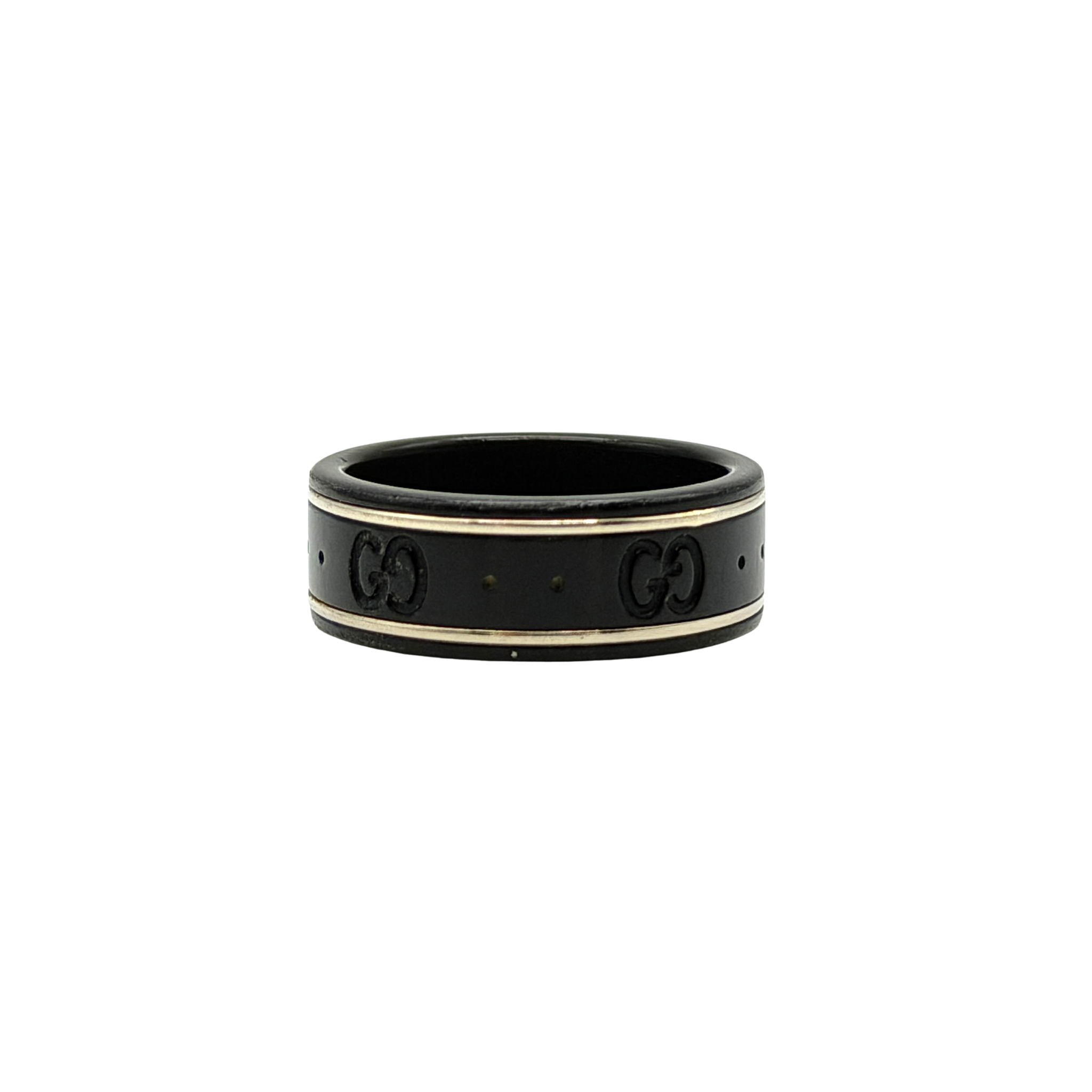 Gucci GG Monogram Ring Black