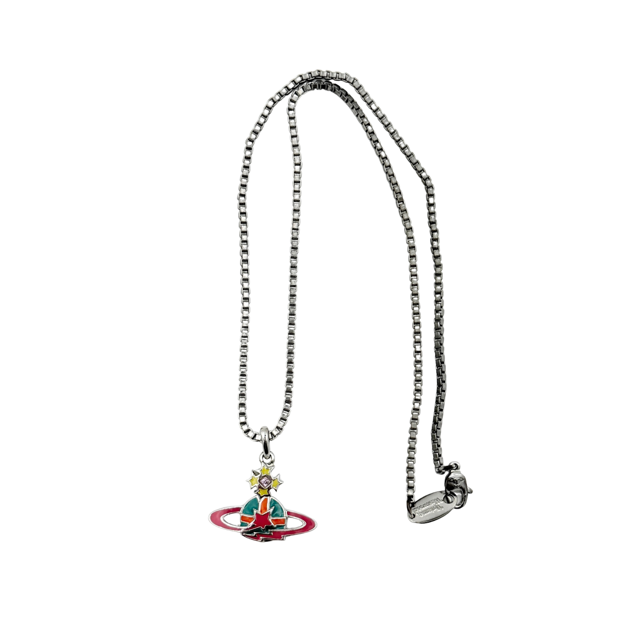 Vivienne Westwood Shooting Star Orb Necklace Silver/Multi