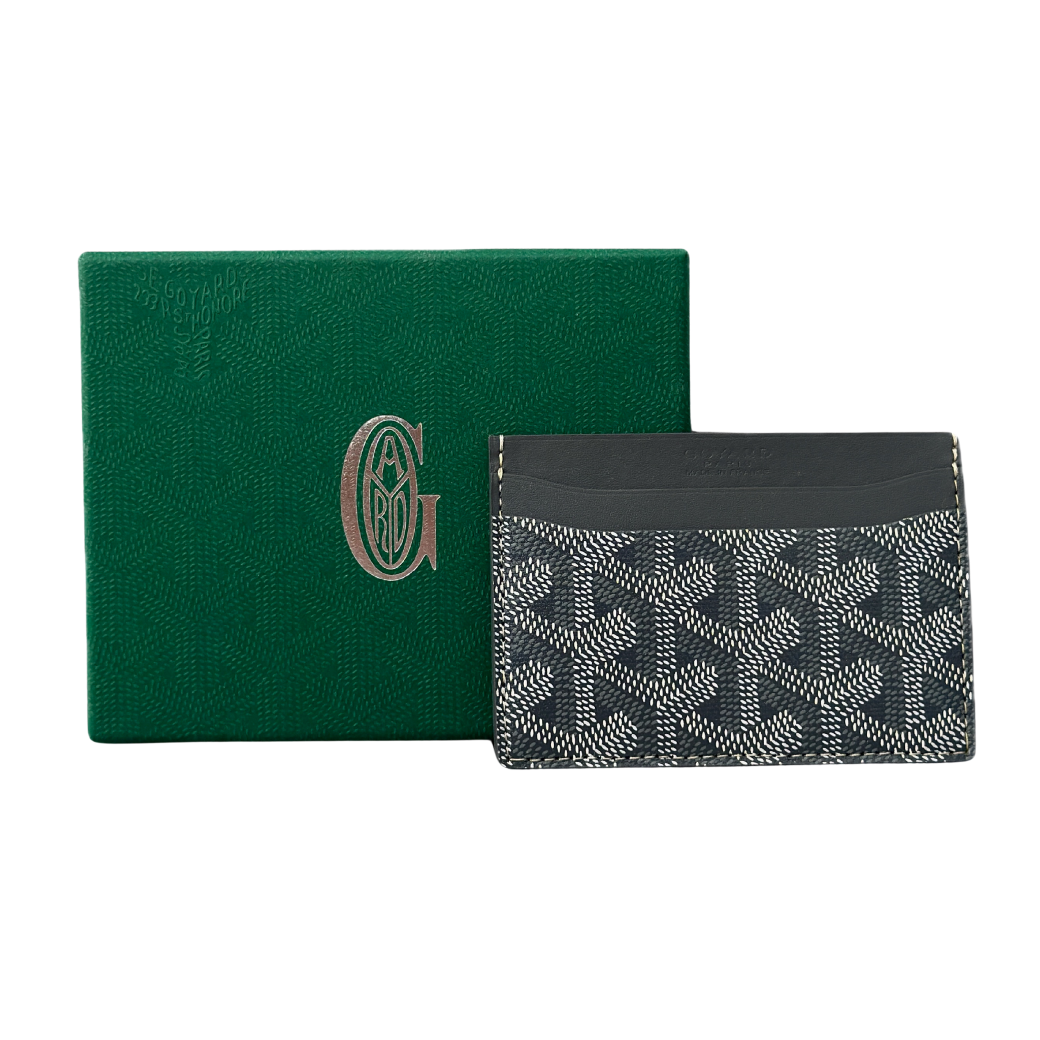 Goyard Grey Goyardine Saint Sulpice Card Holder