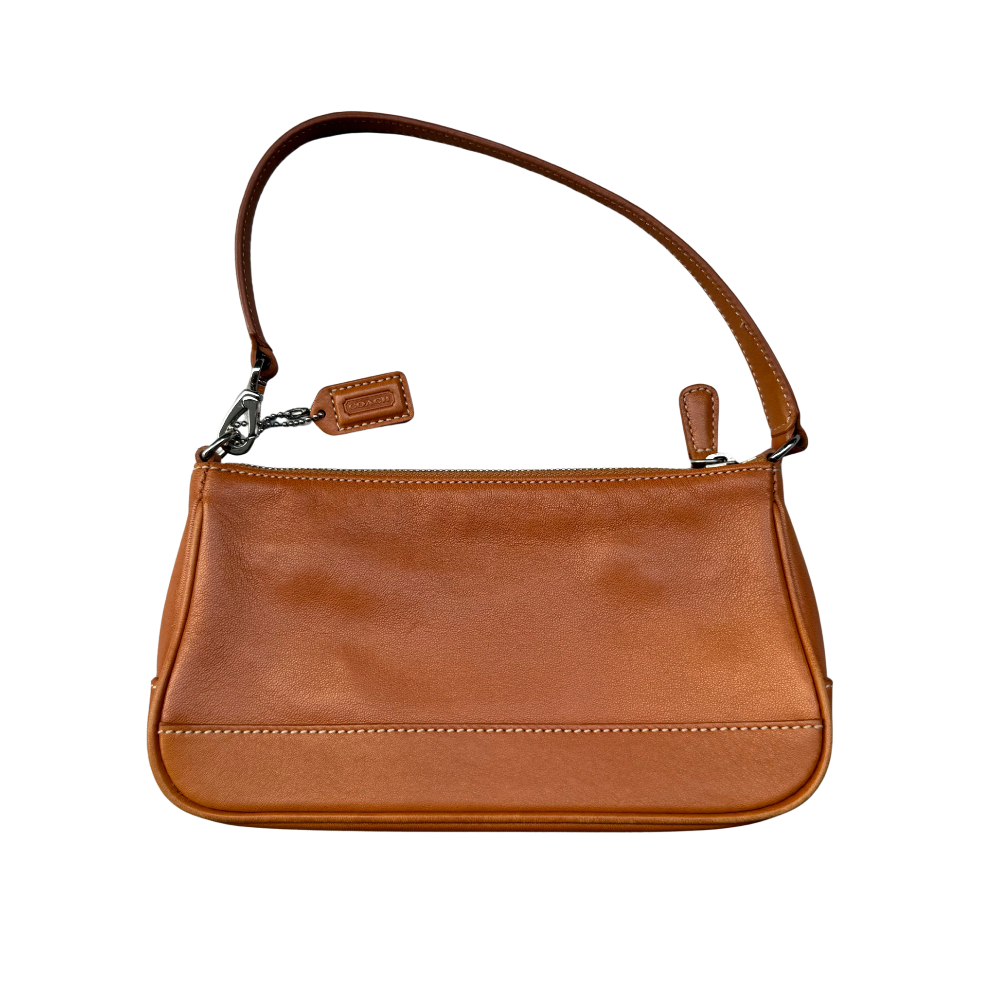 Coach Y2K Demi Leather Shoulder Bag Brown