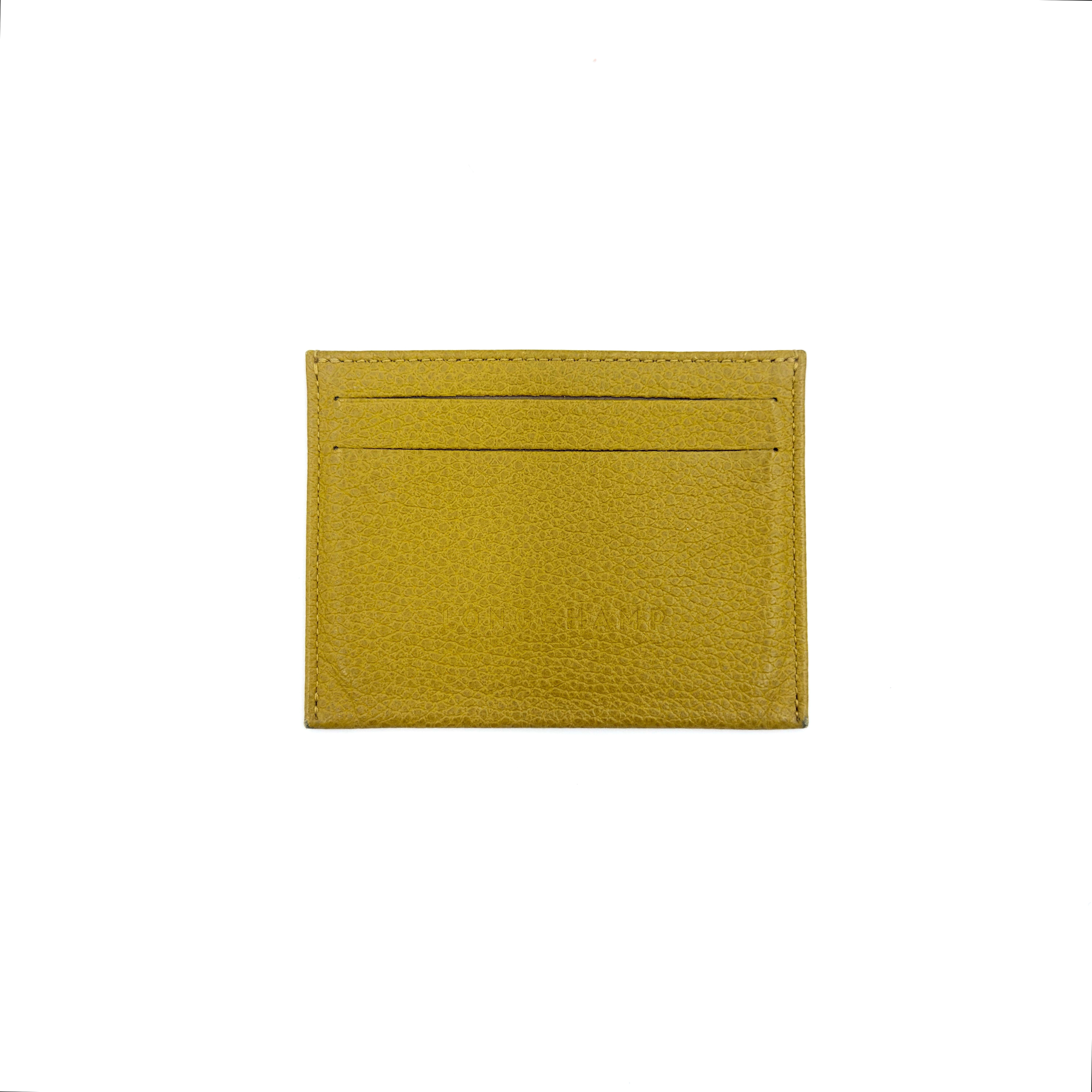 Longchamp Leather Cardholder Yellow