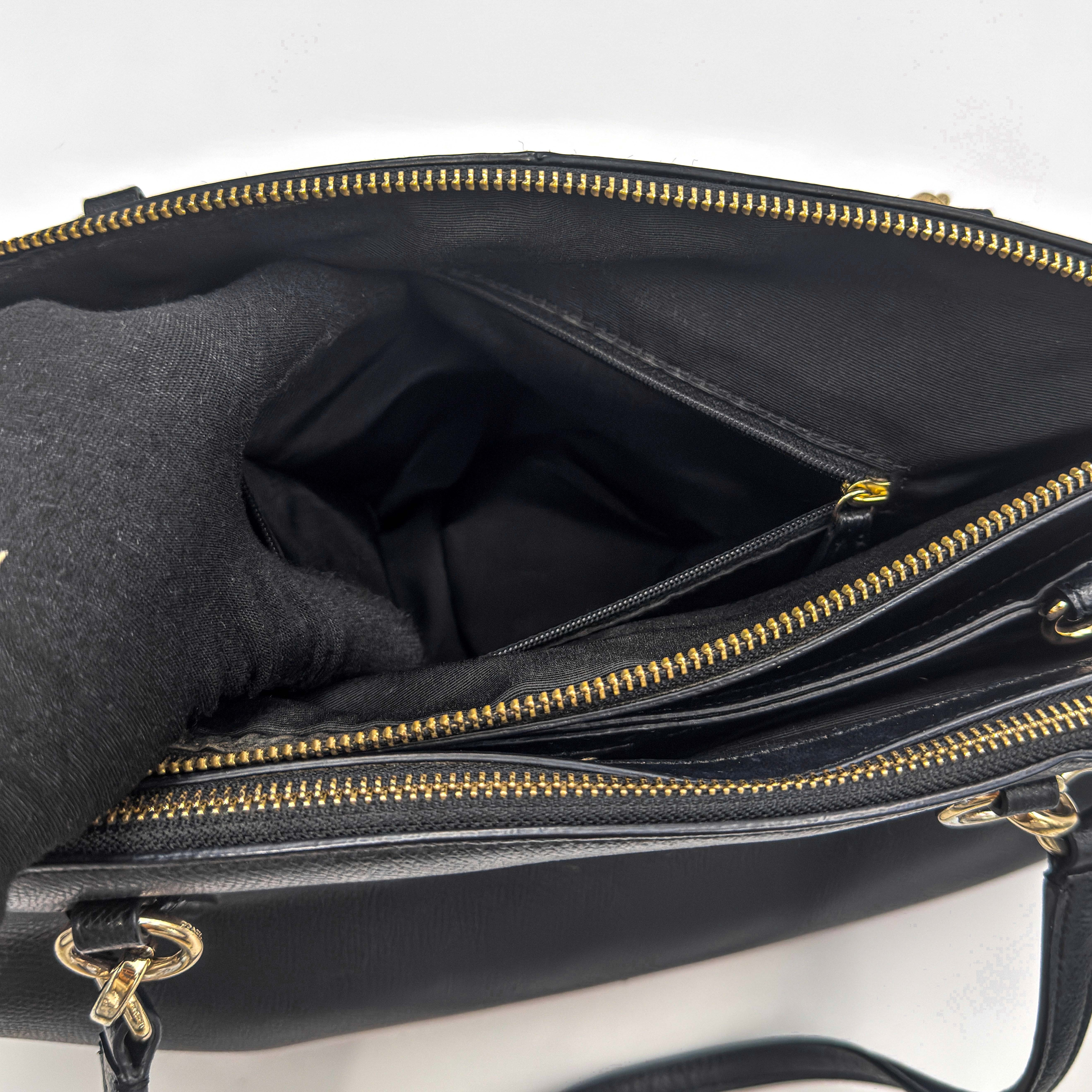 Coach 2Way Christie Carryall Handbag Black