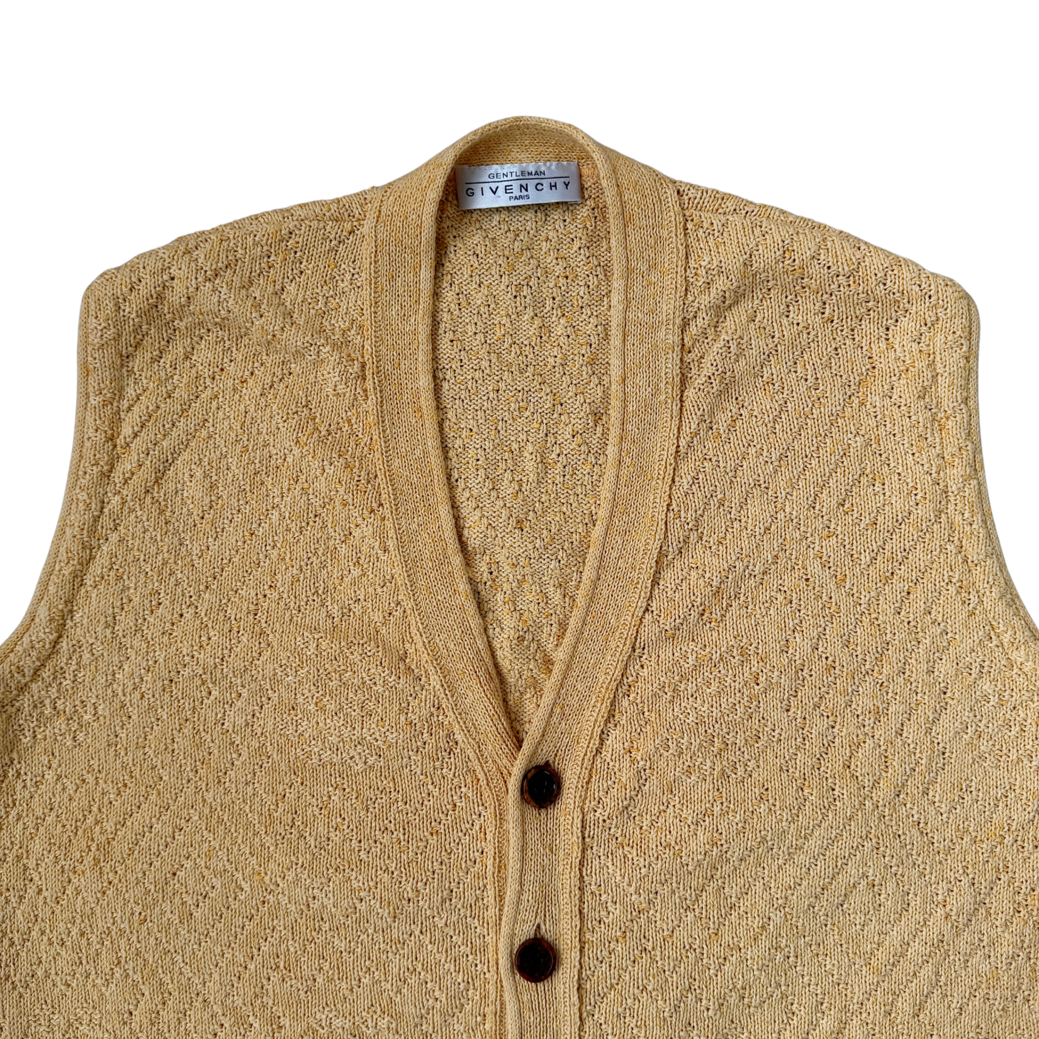 (M) Givenchy Knit Sweater Vest Yellow