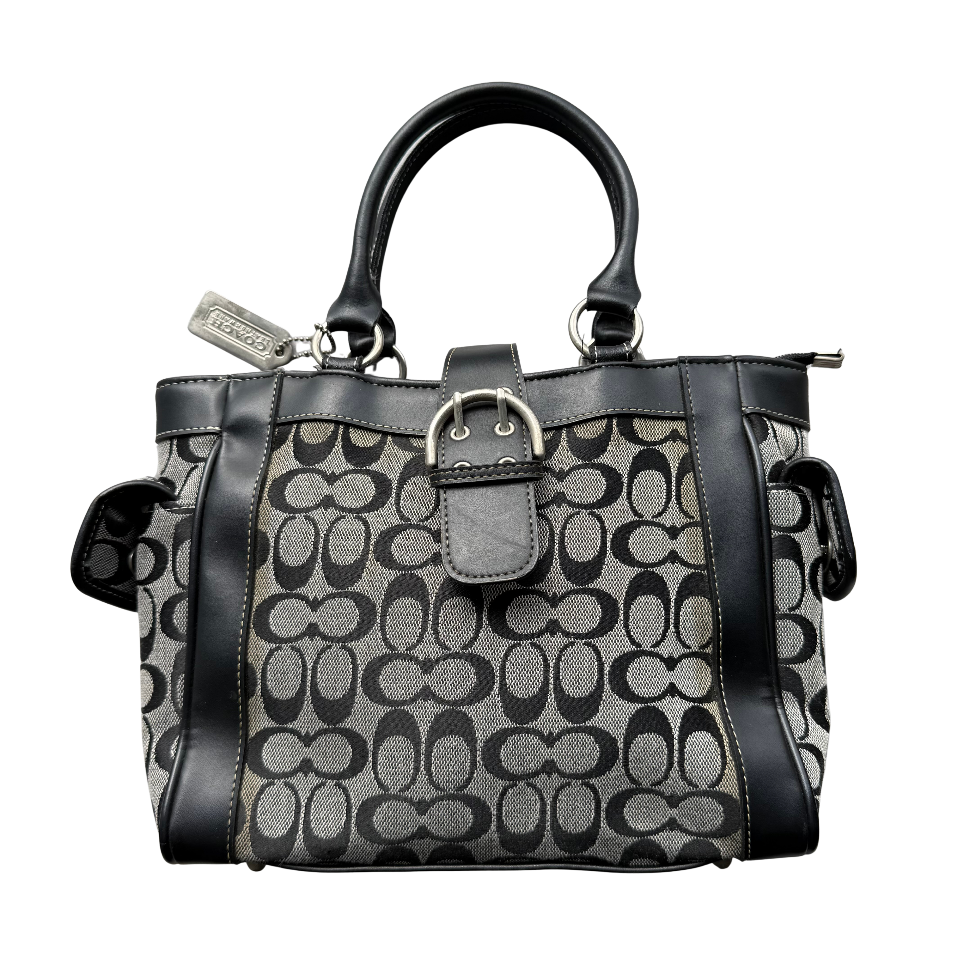 Coach Y2K Soho Buckle Tote Bag Grey/Black