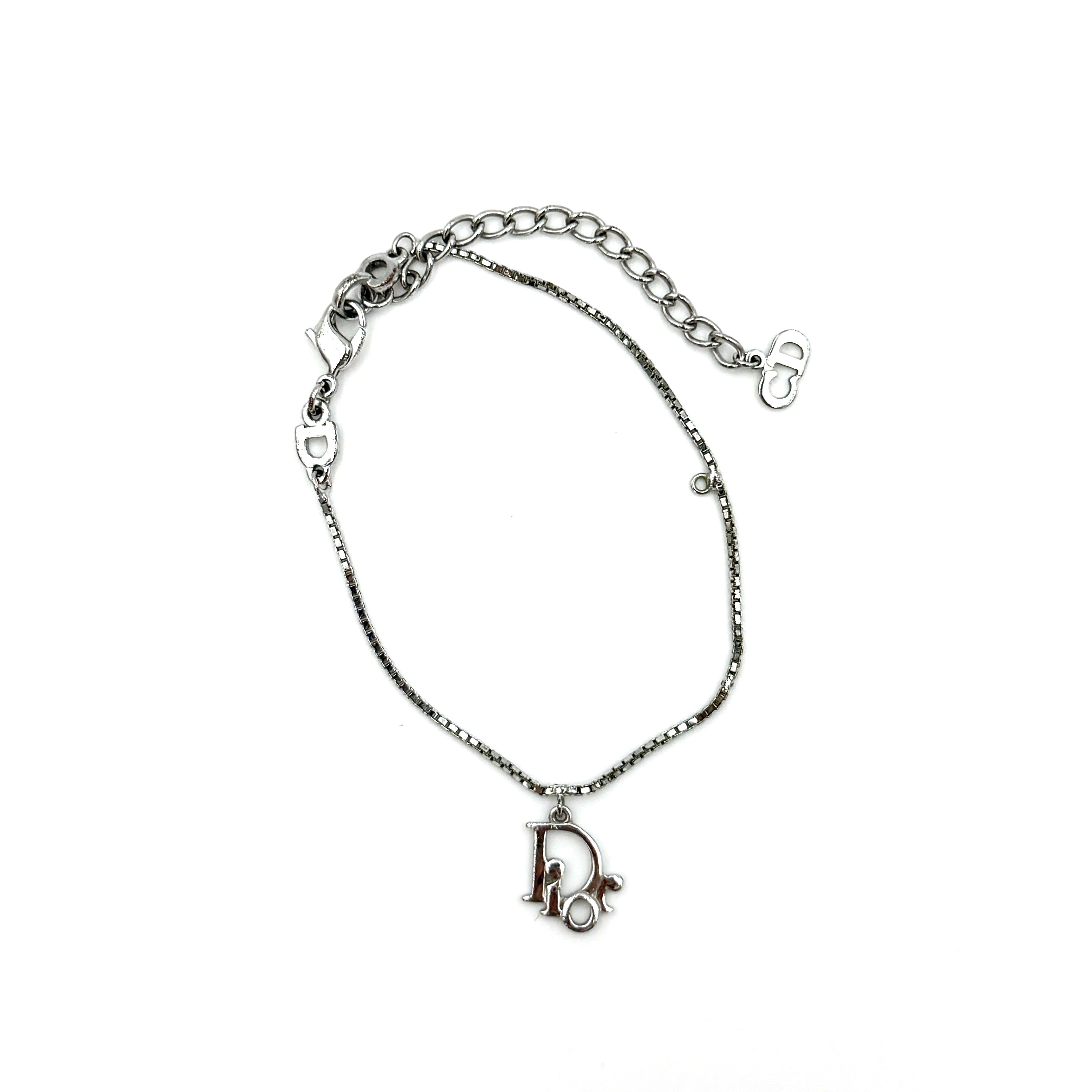 Dior Logo Bracelet Silver