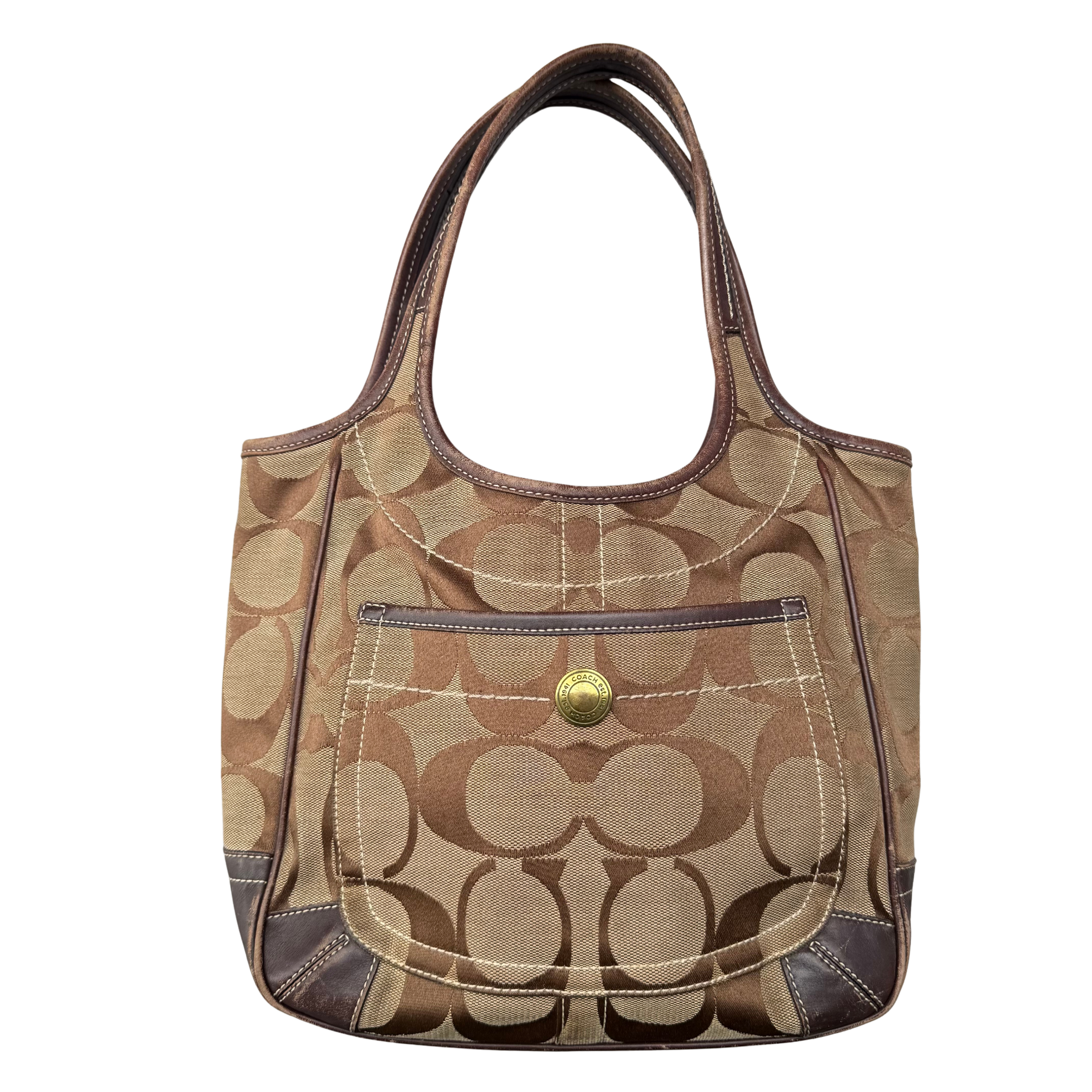 Coach Signature Ergo Tote Bag Brown/Beige