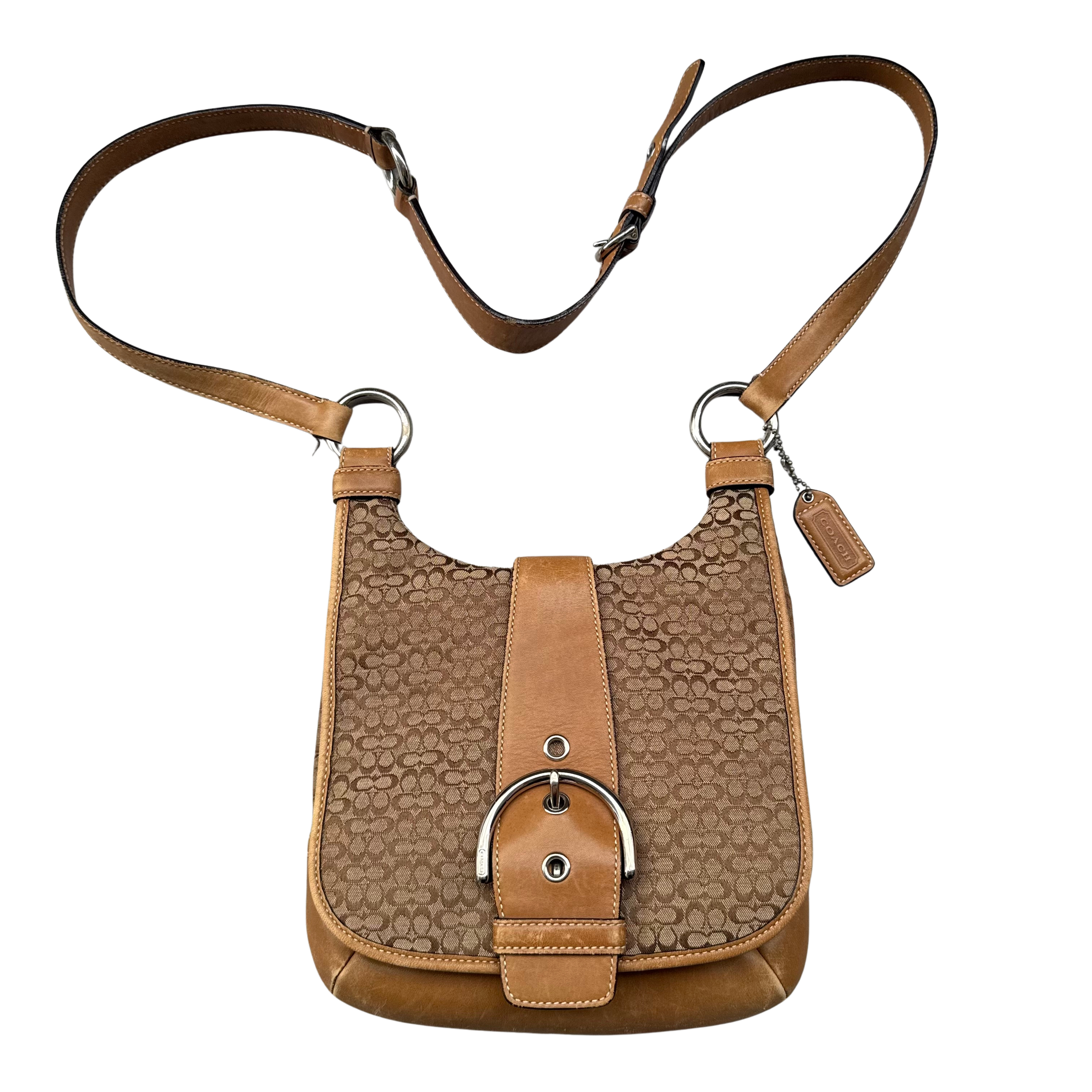 Coach Y2K Signature Soho Crossbody Bag Beige/Tan