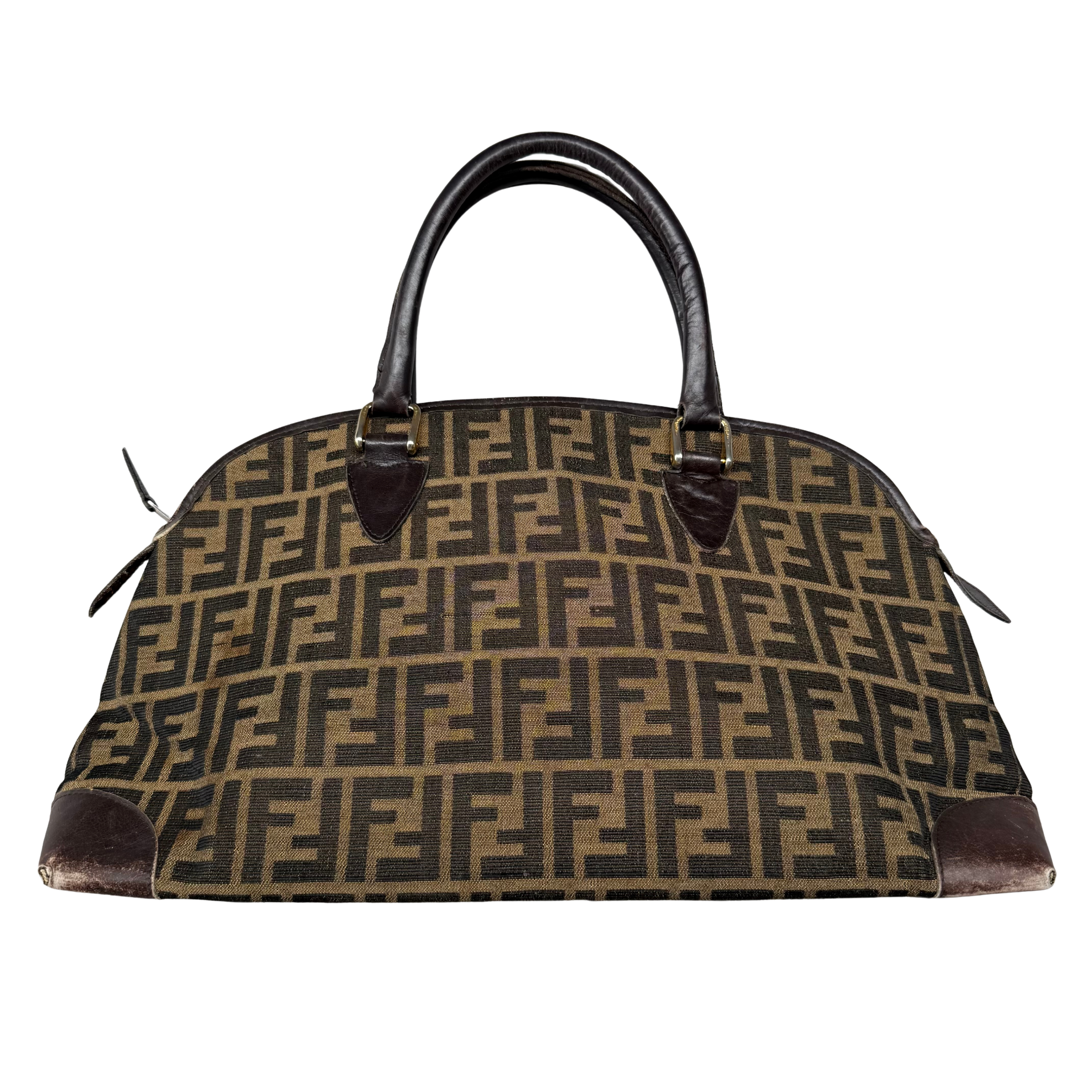 Fendi Zucca FF Print HandBag Brown