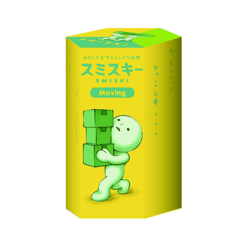 Smiski collectible figure, glow-in-the-dark mini character in quirky poses, perfect for shelves and desks.