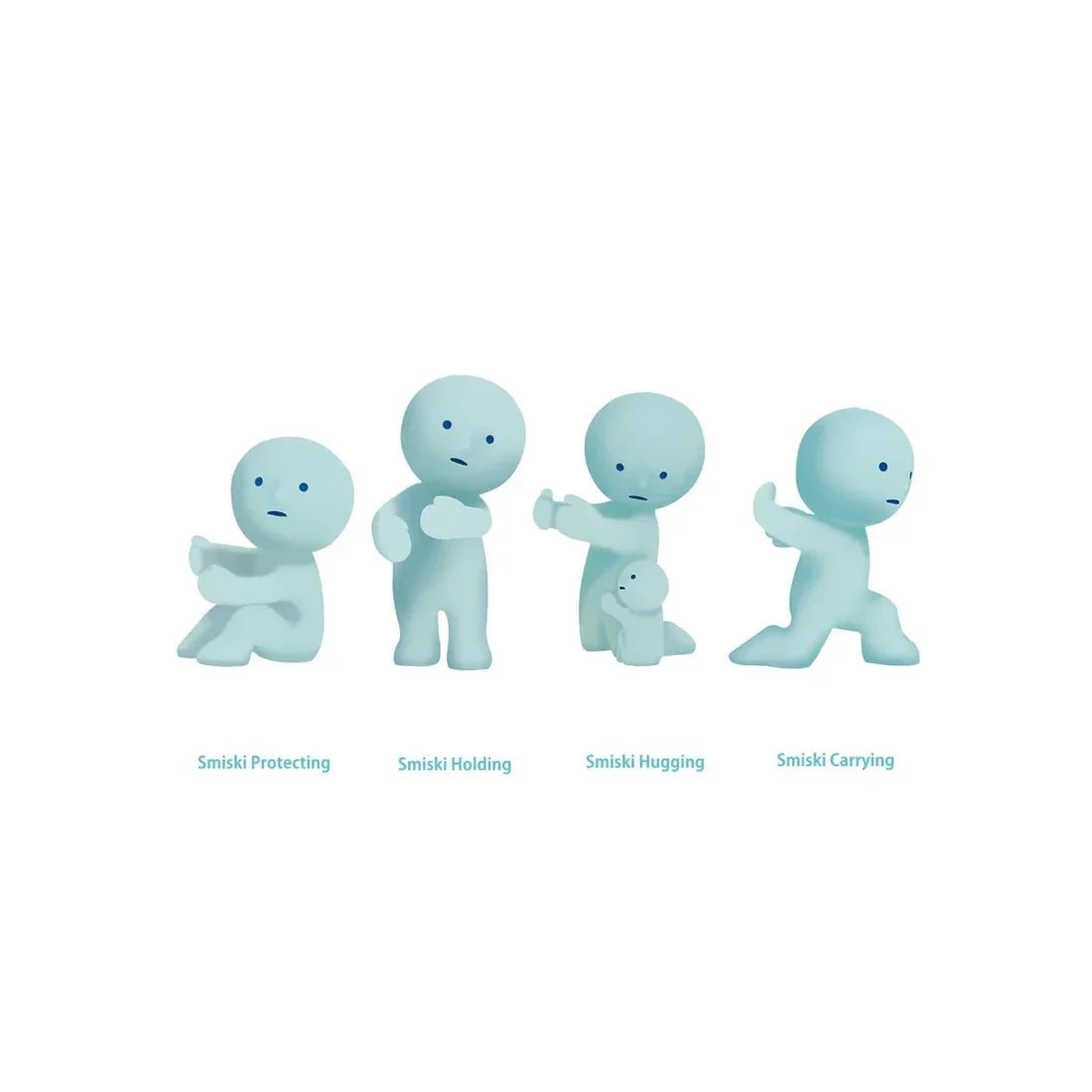 Smiski collectible figure, glow-in-the-dark mini character in quirky poses, perfect for shelves and desks.