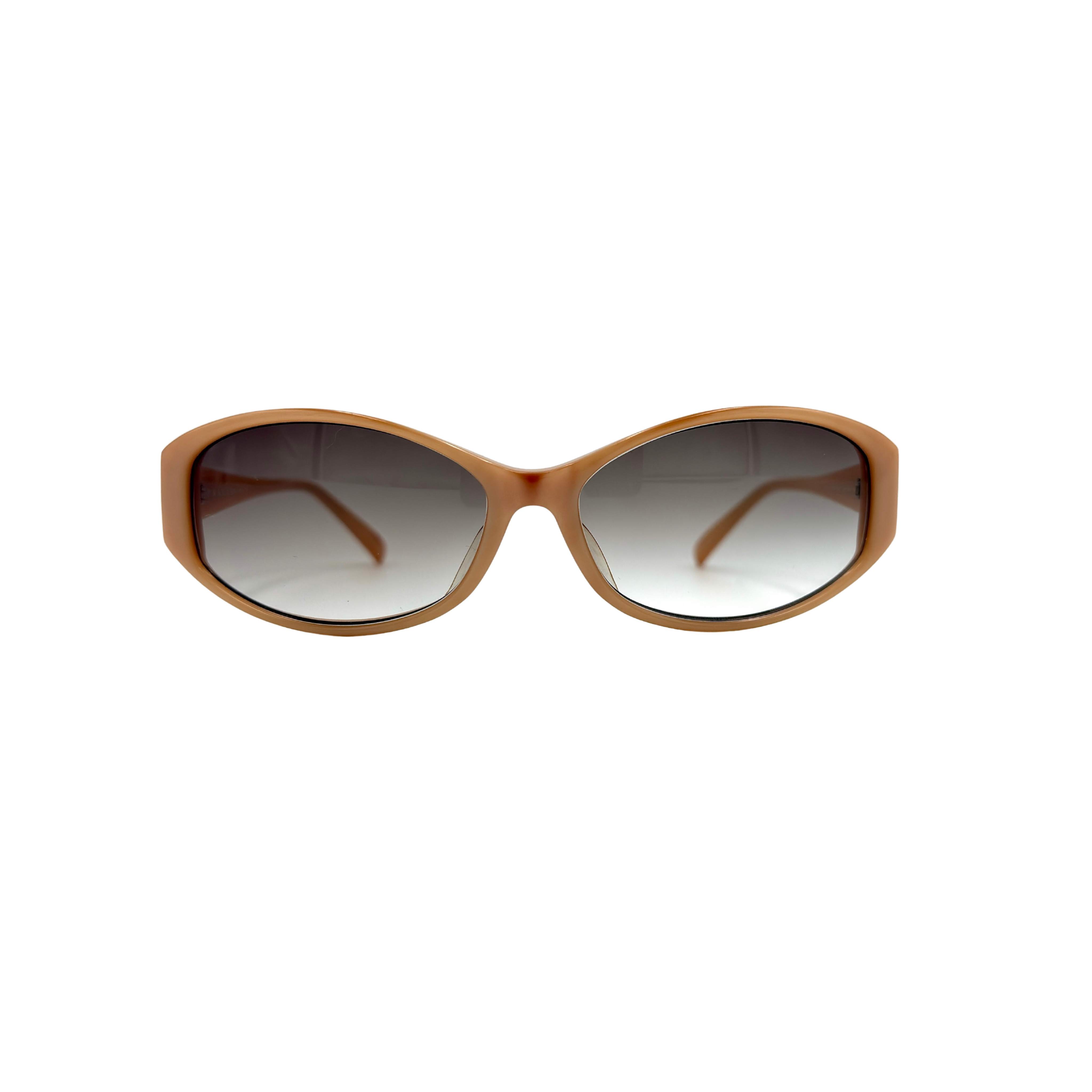 Prada SPR21H sunglasses with sleek beige frame and elegant design
