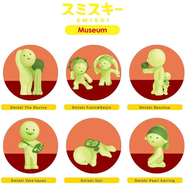 Smiski collectible figure, glow-in-the-dark mini character in quirky poses, perfect for shelves and desks.